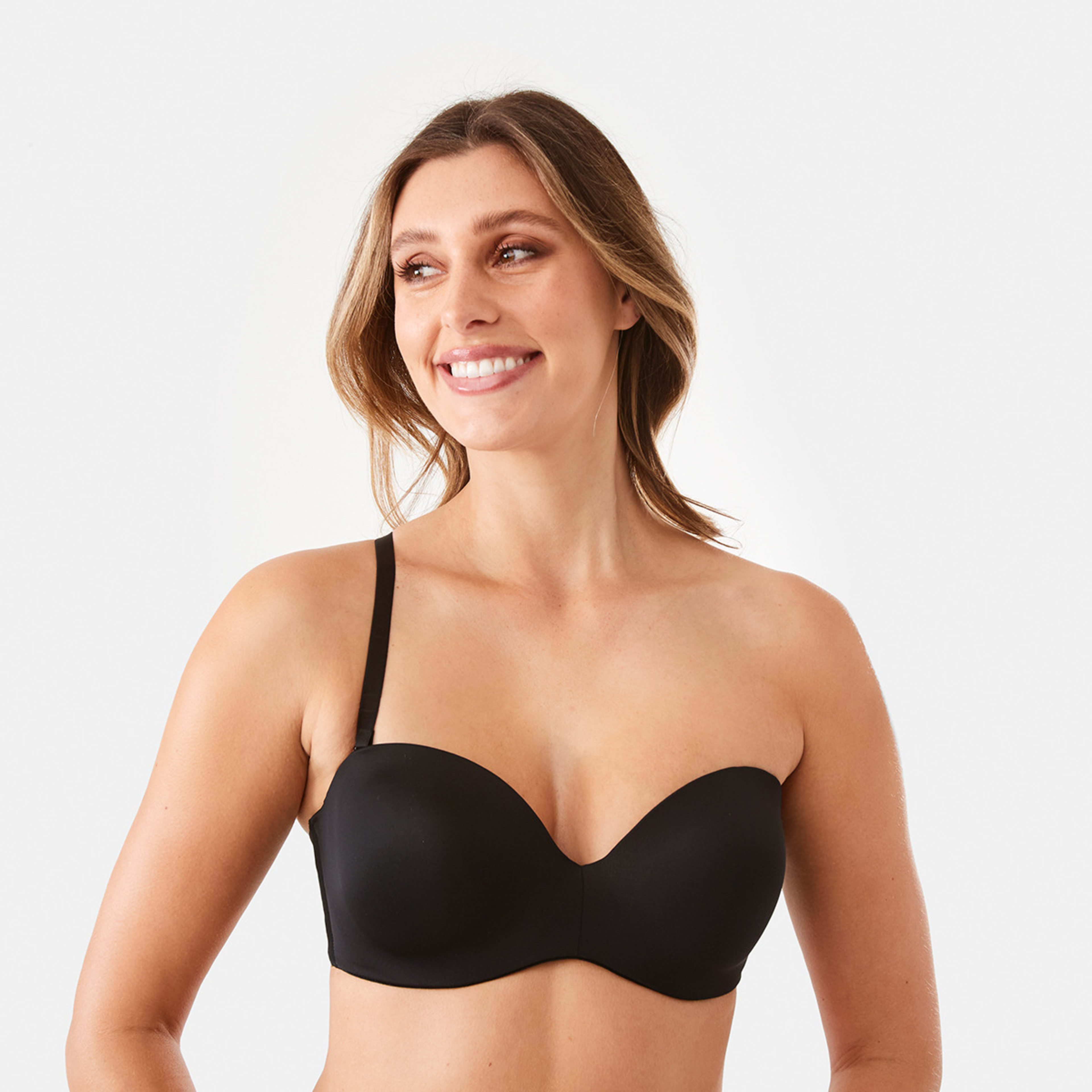 8 Hidden Underwire Strapless Bra Black, 8 of 10