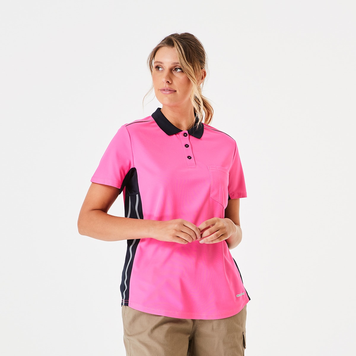 women's black polo shirt kmart