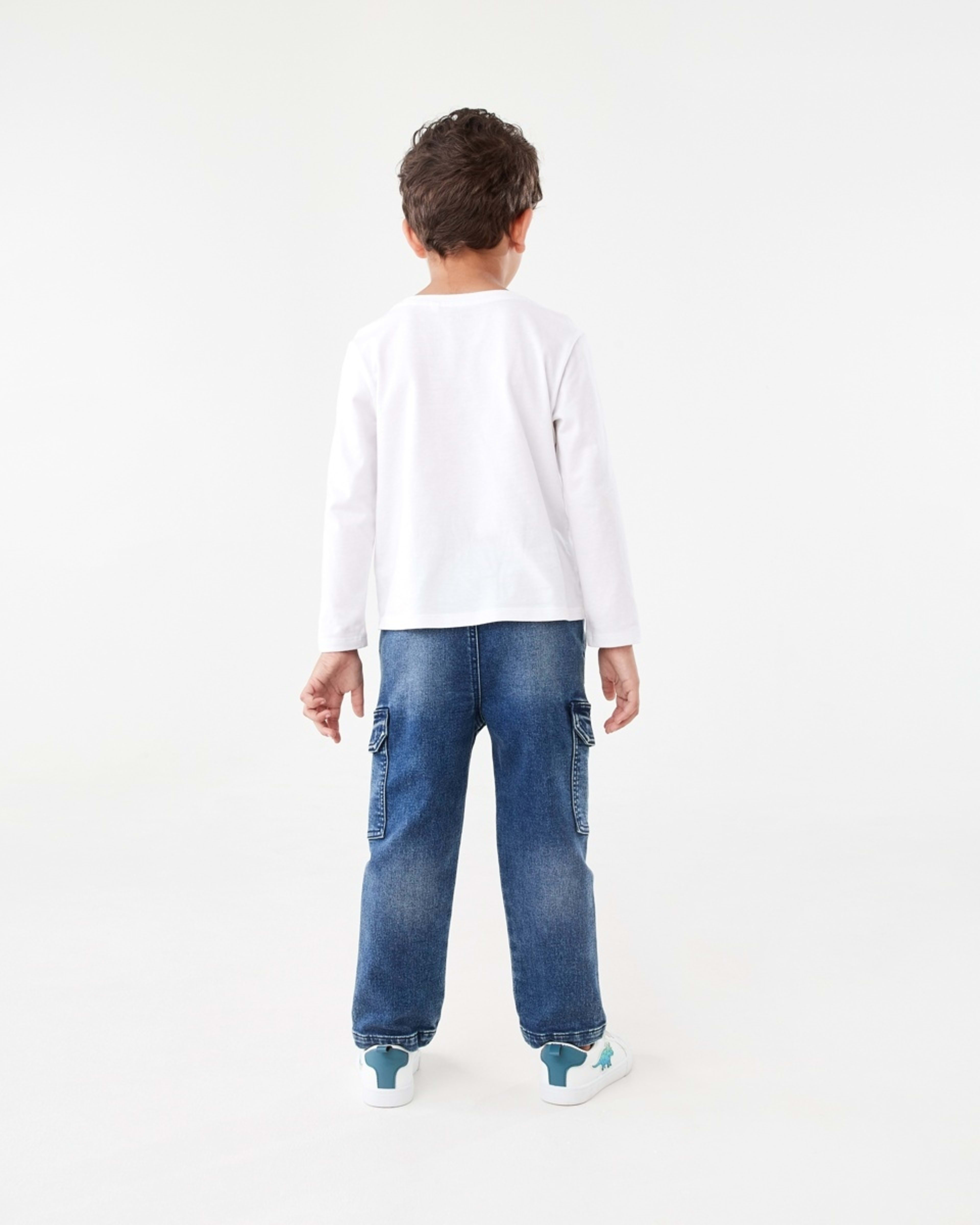 7 Denim Cargo Pants DARK WASH, 7 of 9
