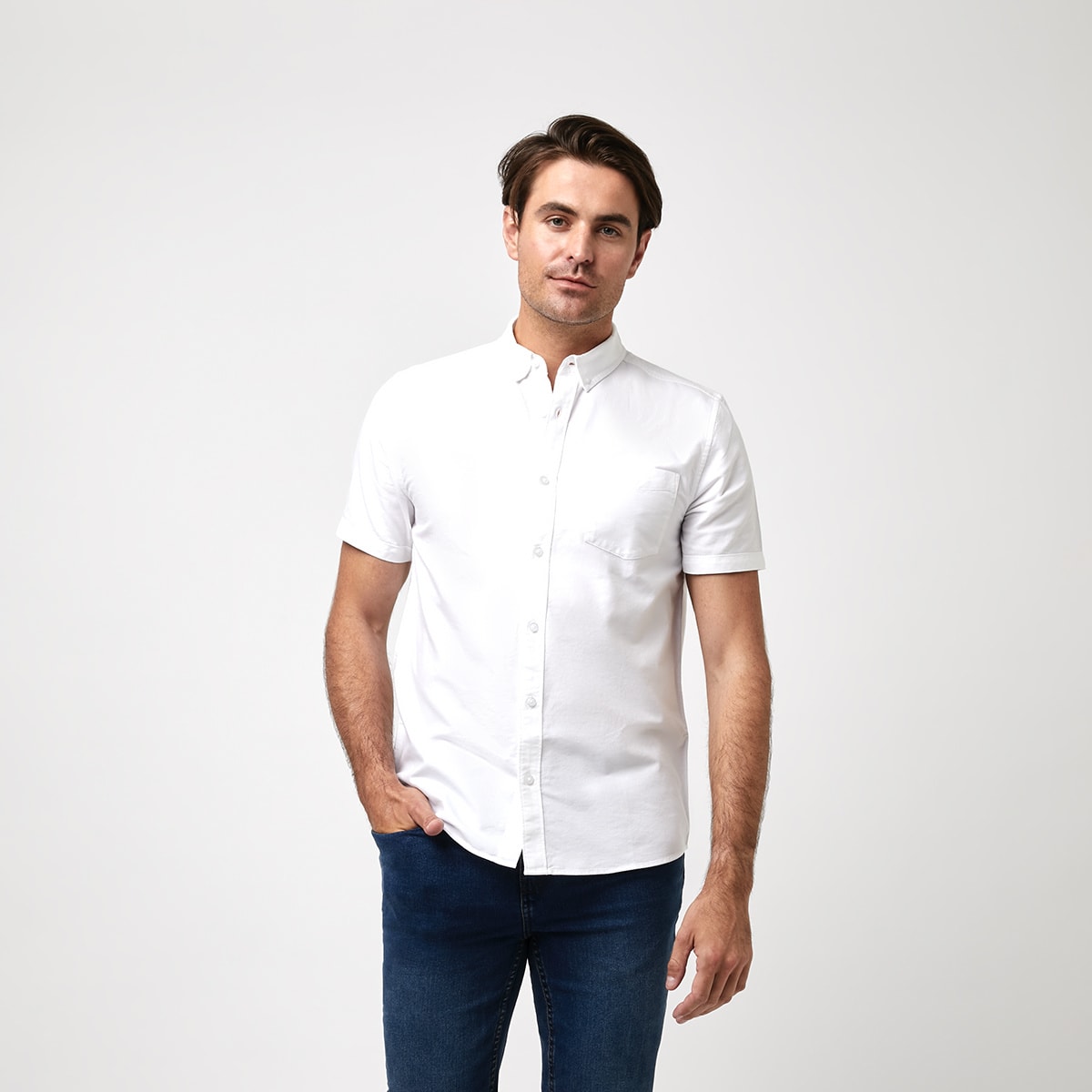 Short Sleeve Oxford Shirt - Kmart