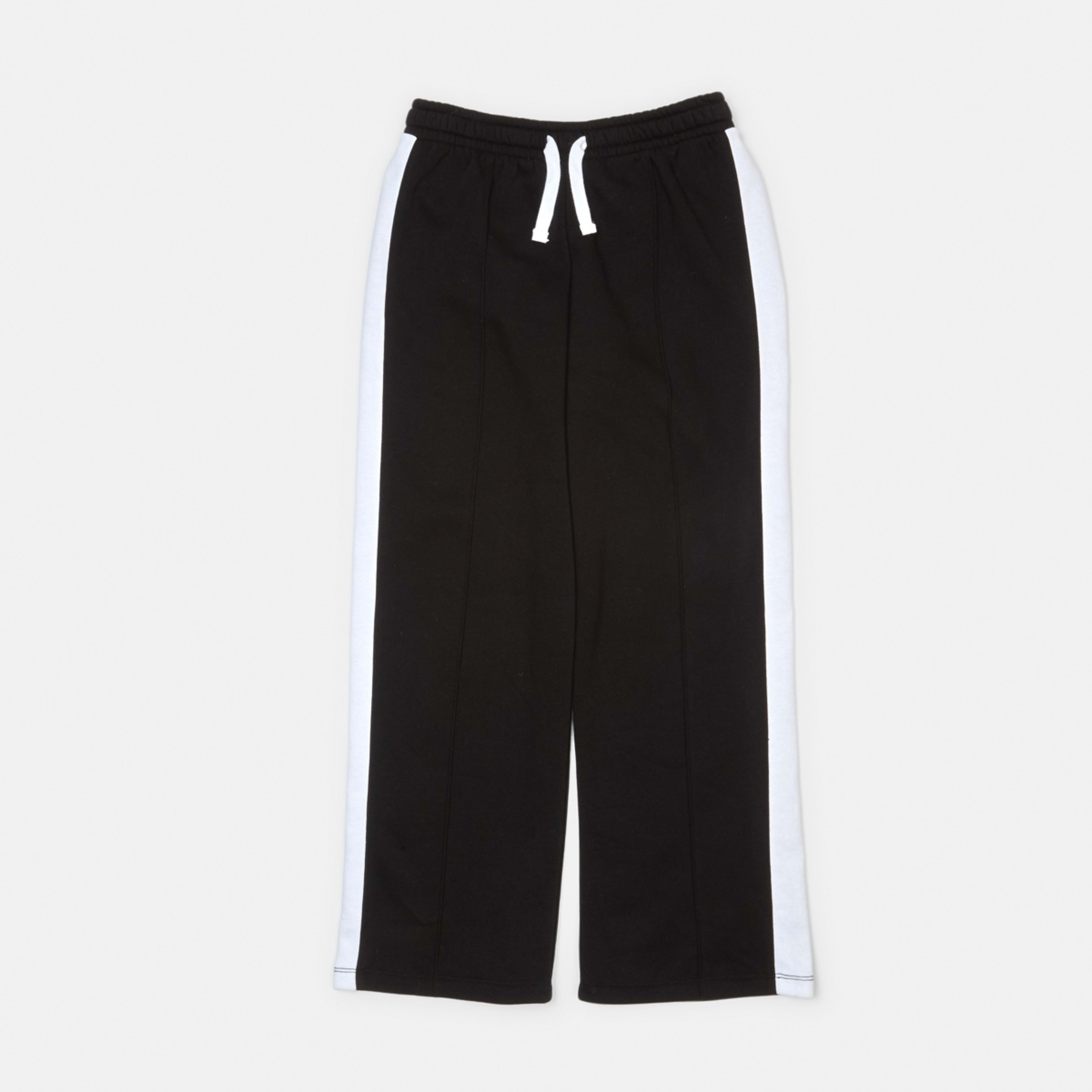 7 Stripe Wide Leg Trackpants Black, 7 of 8