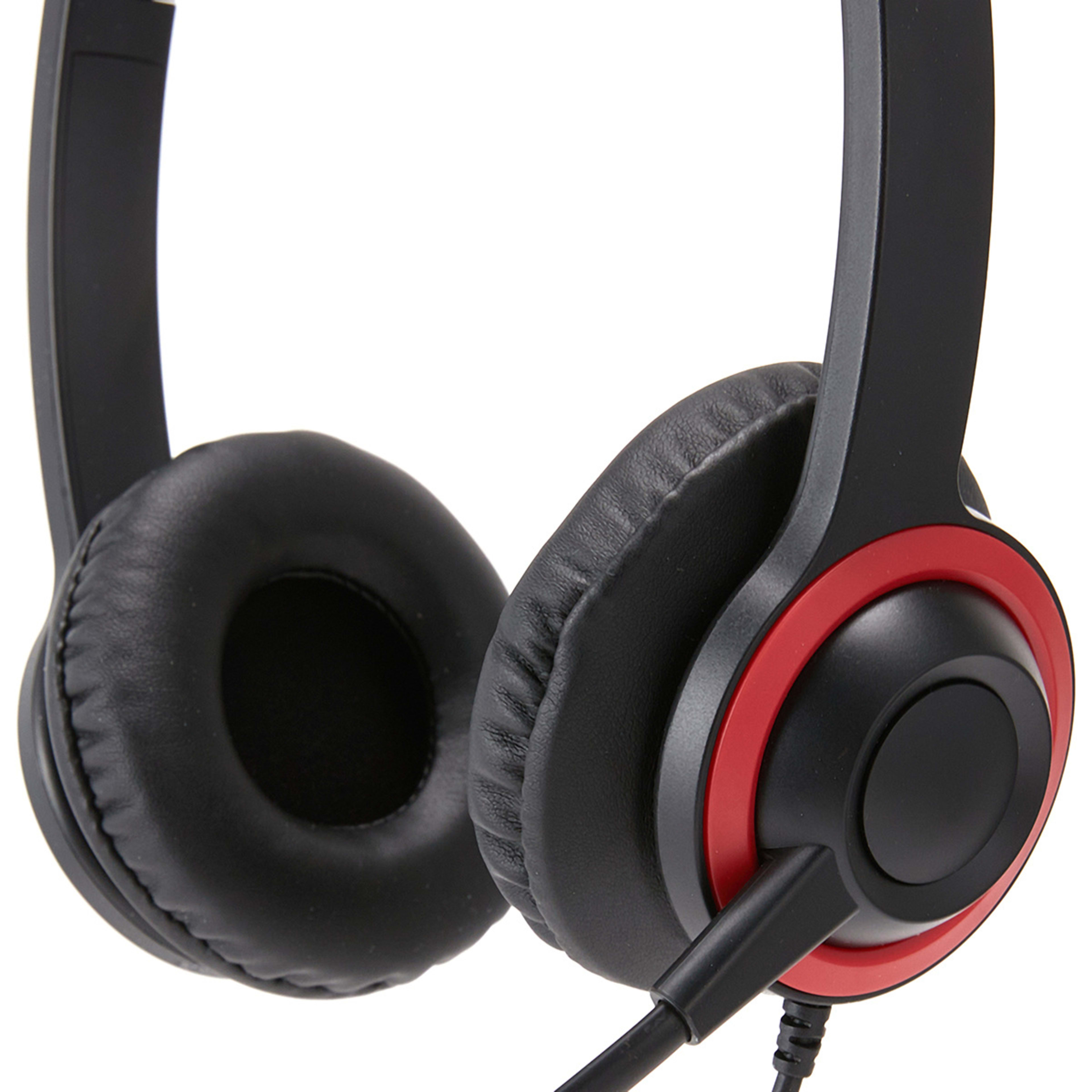 OnEar Wired Headphones Black Kmart