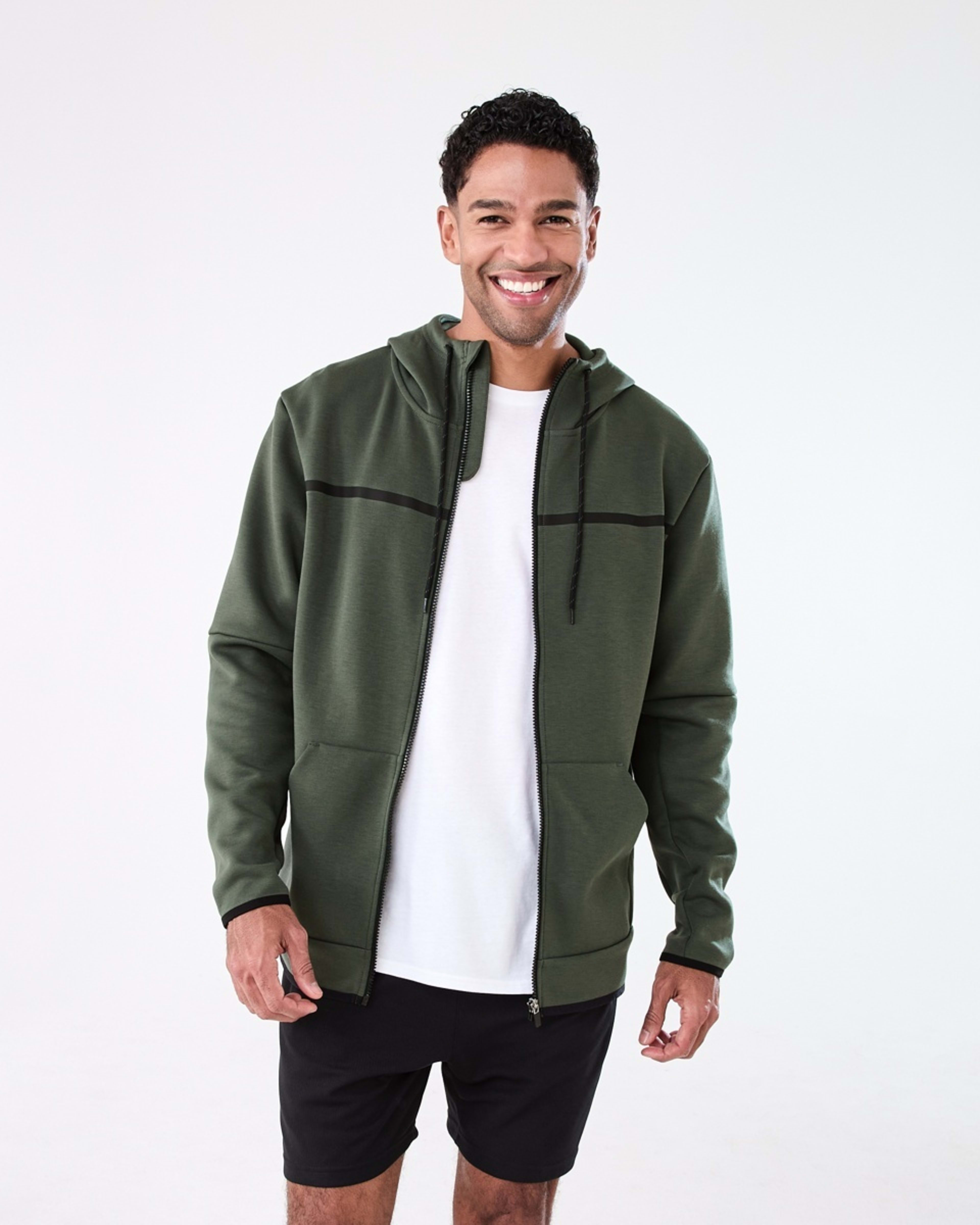 1 Active Mens Sports Hoodie DEEPEST GREEN