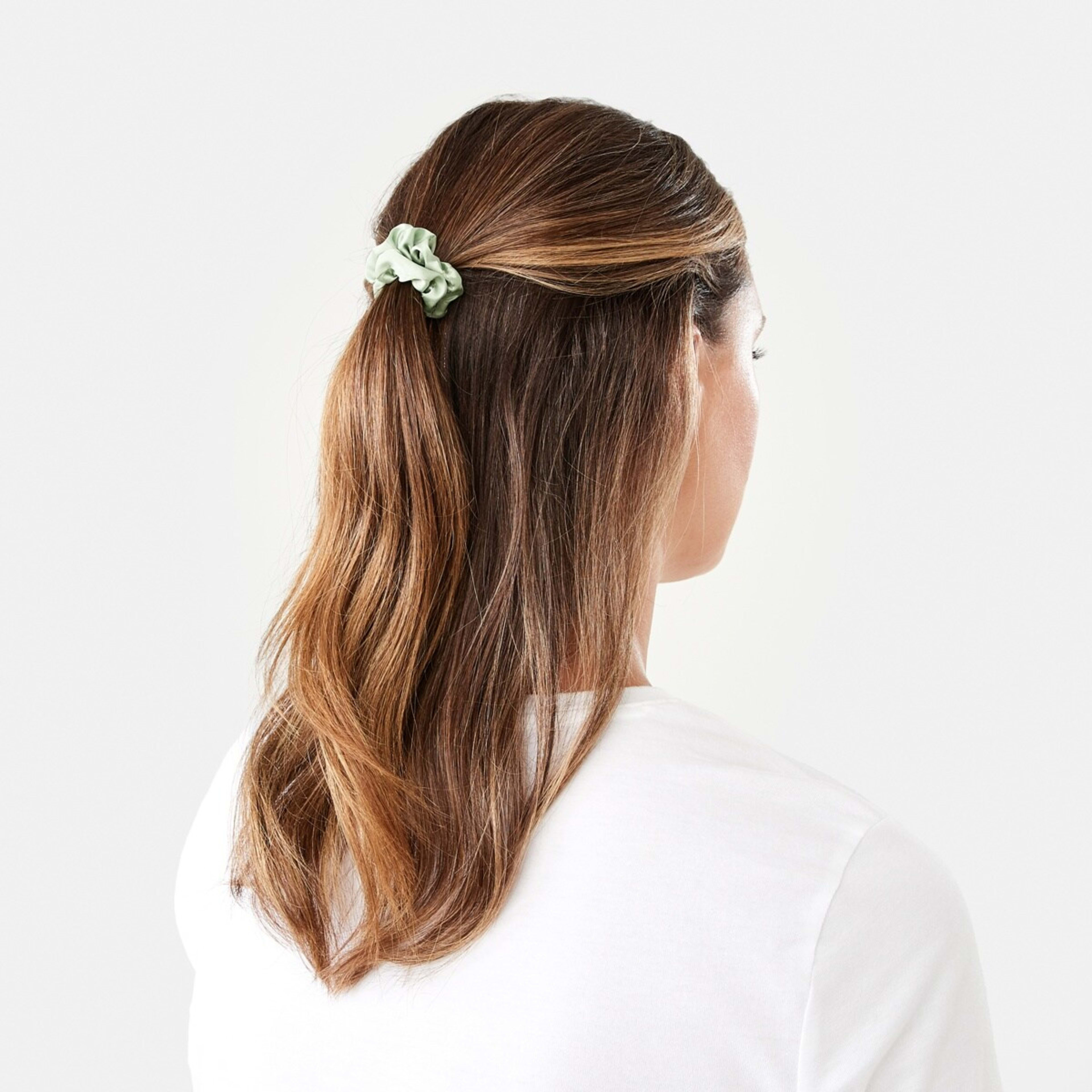 3 5 Pack Satin Ditsy Hair Scrunchies, 3 of 4