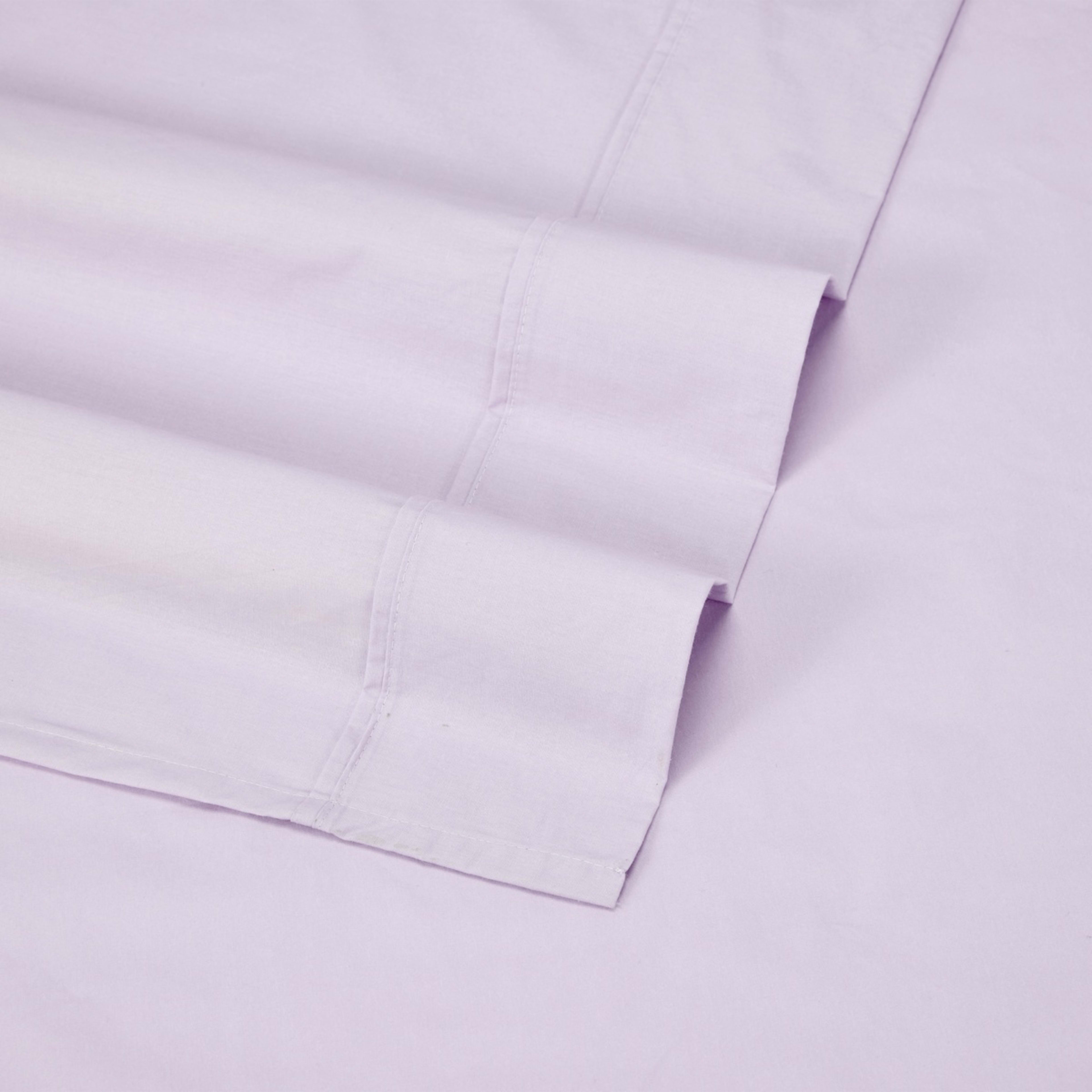 4 250 Thread Count Cotton Rich Sheet Set - King Bed, Lilac, 4 of 7