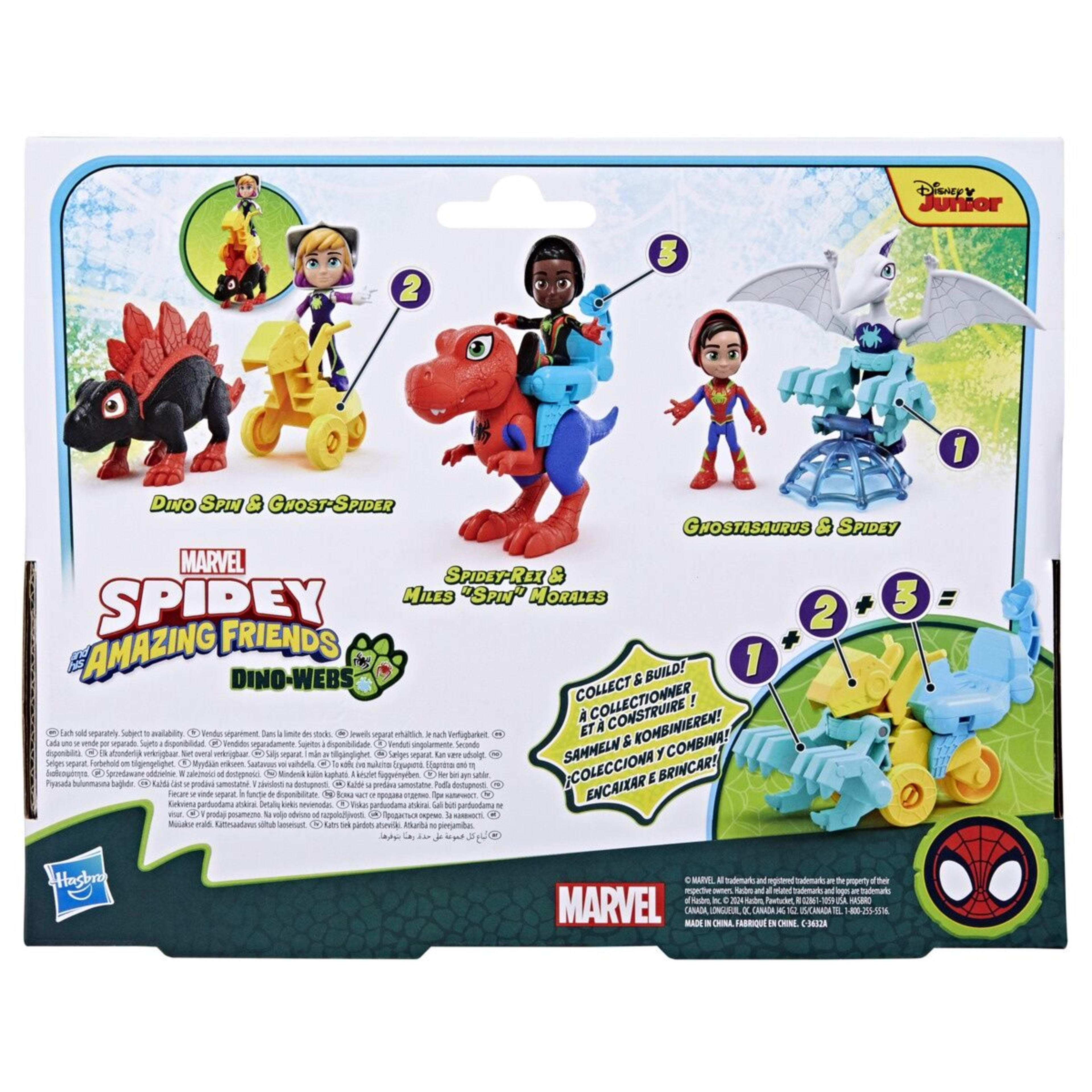 6 2 Pack Disney Junior Marvel Spidey and His Amazing Friends Dino Webs Action Figure Set - Assorted, 6 of 7