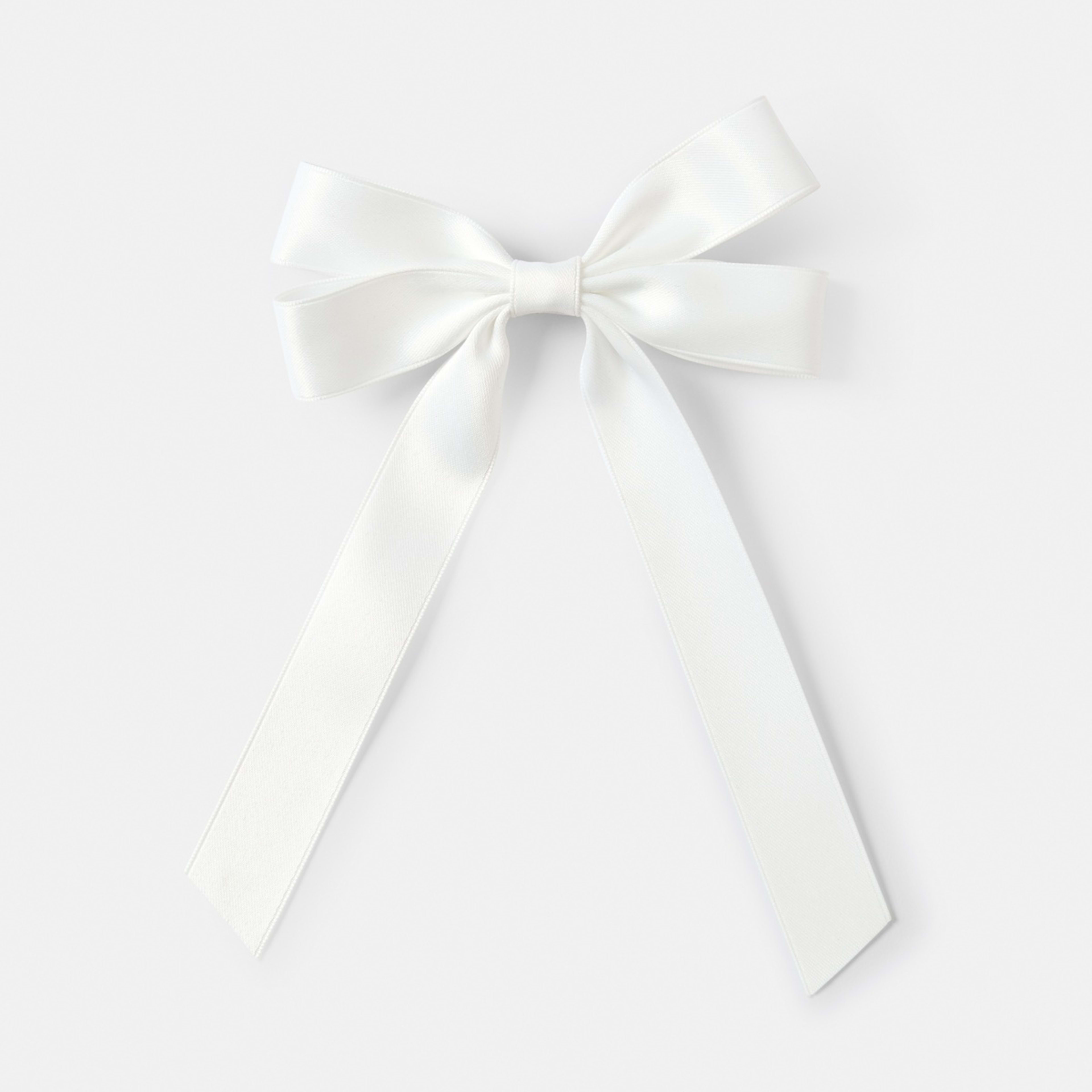 1 Cream Large Bow Hair Clip