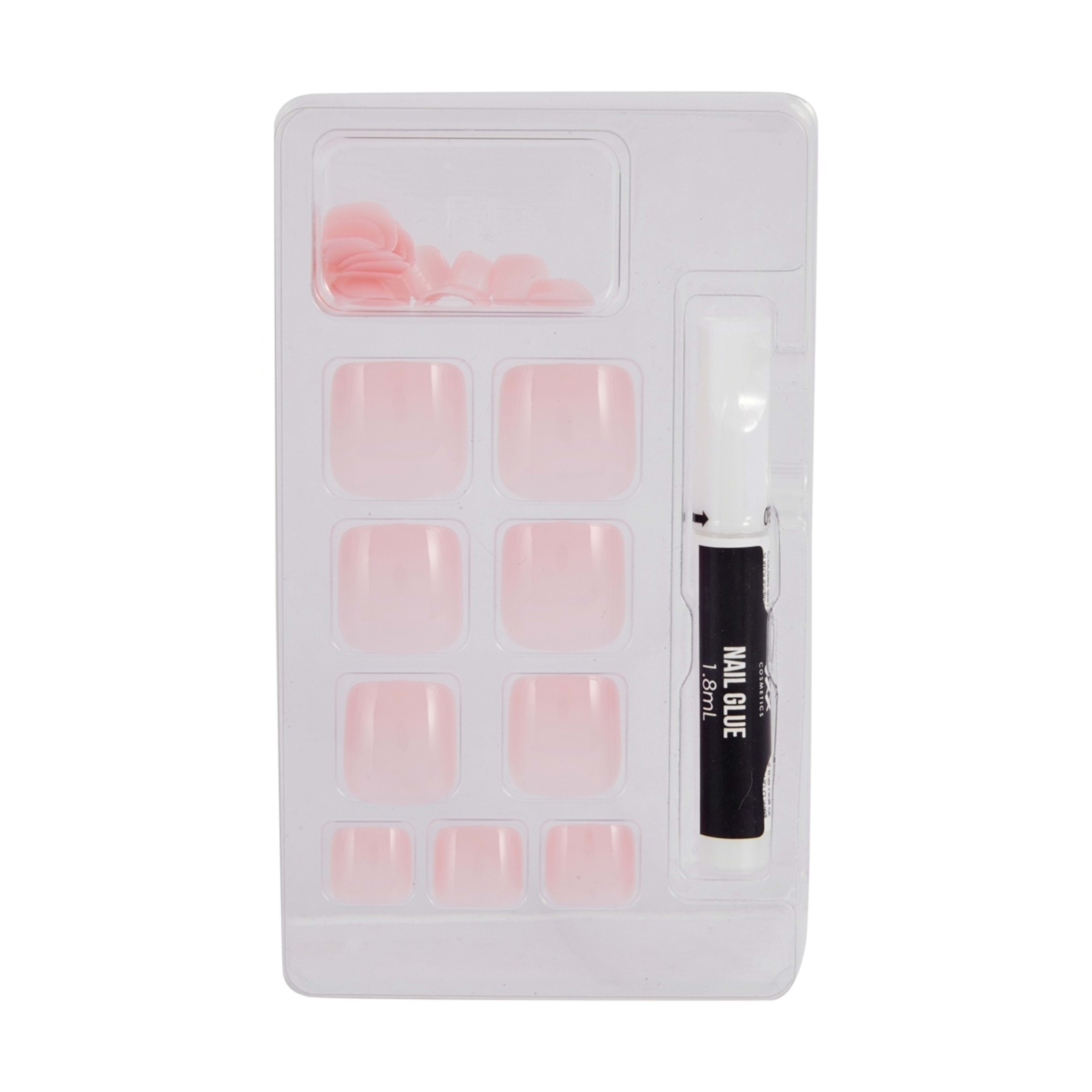 3 OXX Cosmetics 24 Pack Artificial Toenails with Adhesive - Pink, 3 of 5