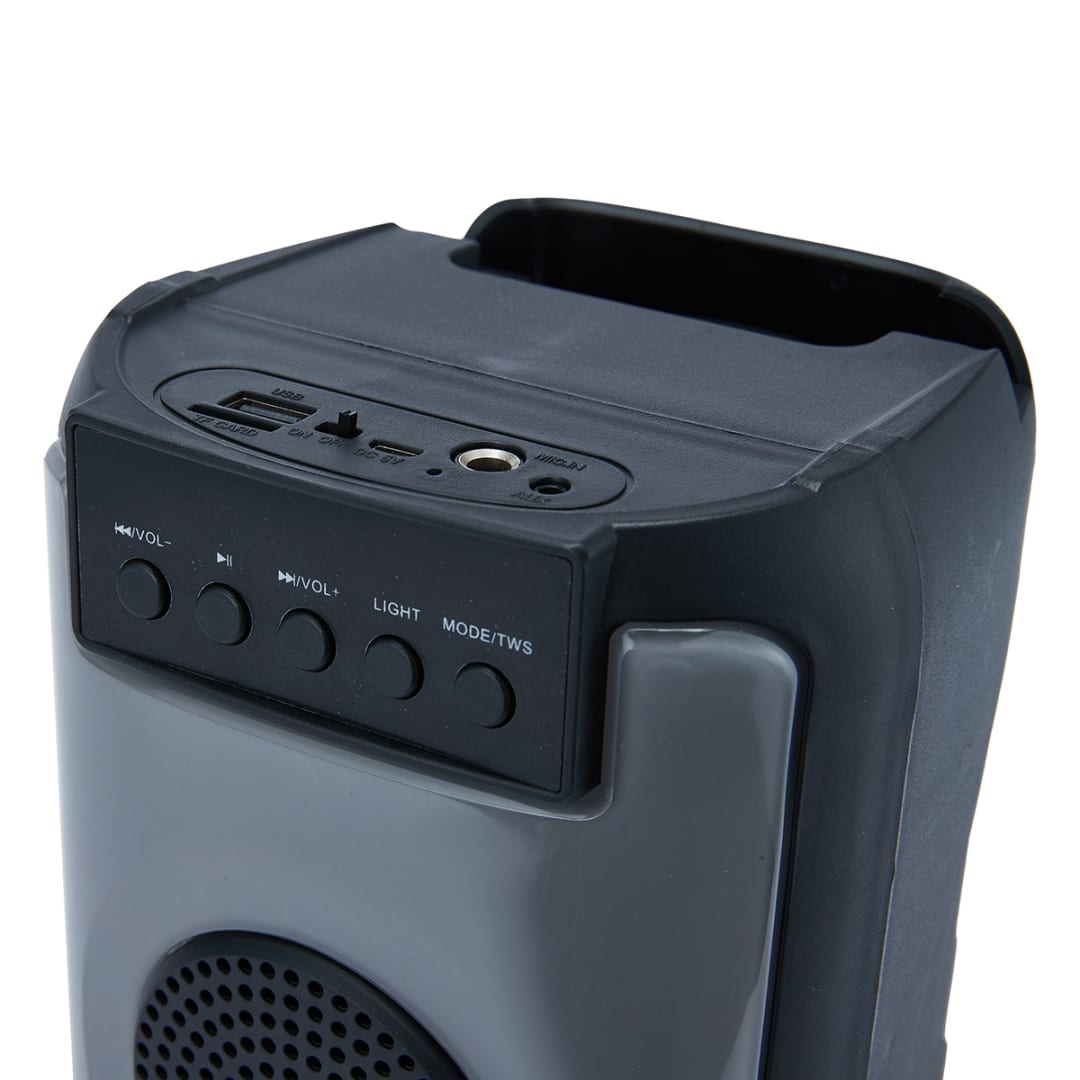 Karaoke Party Speaker with RGB and Microphone Kmart