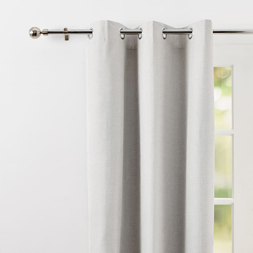 Monaco Eyelet Curtain Taupe Kmart