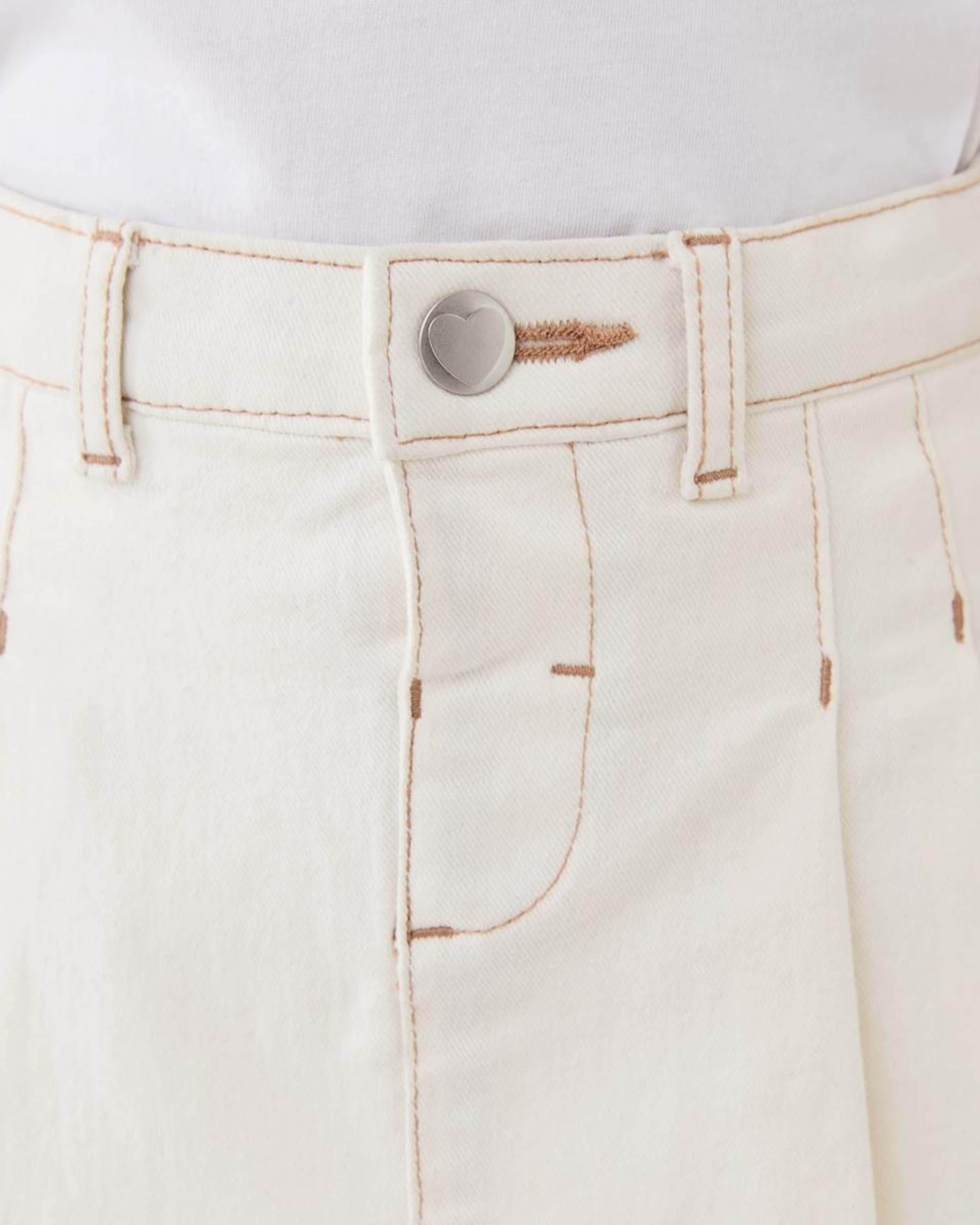 3 Denim Skort ECRU, 3 of 5