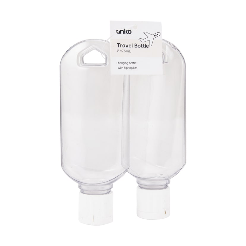 2 Pack Travel Bottles Kmart