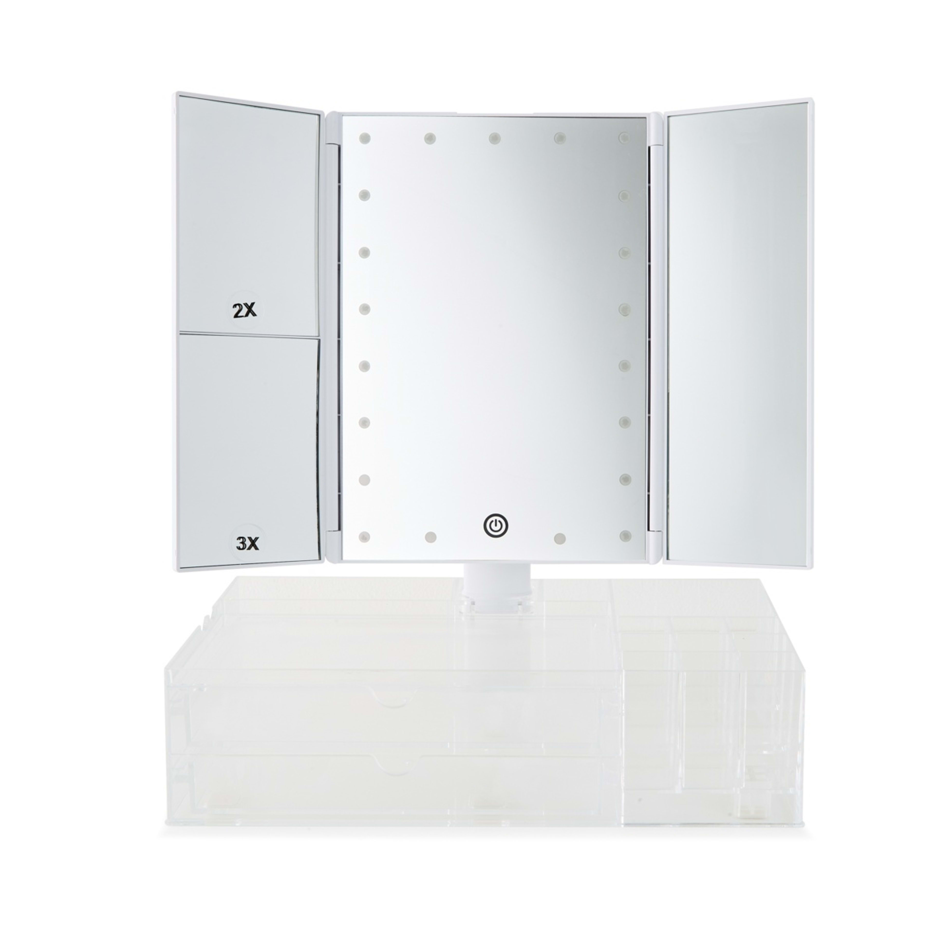 7 Tri-Fold LED Mirror, 7 of 10