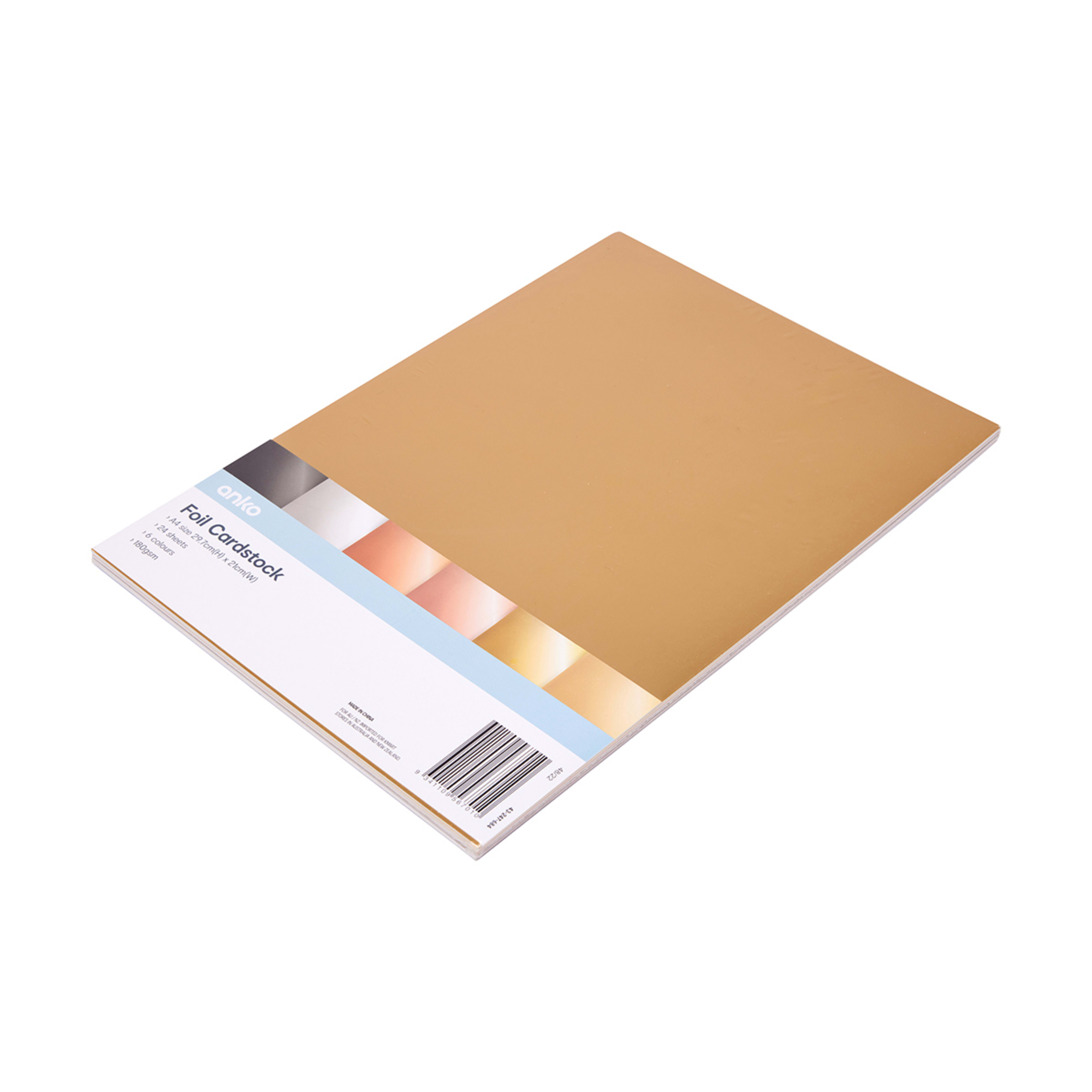24 Pack Foil Cardstock Kmart