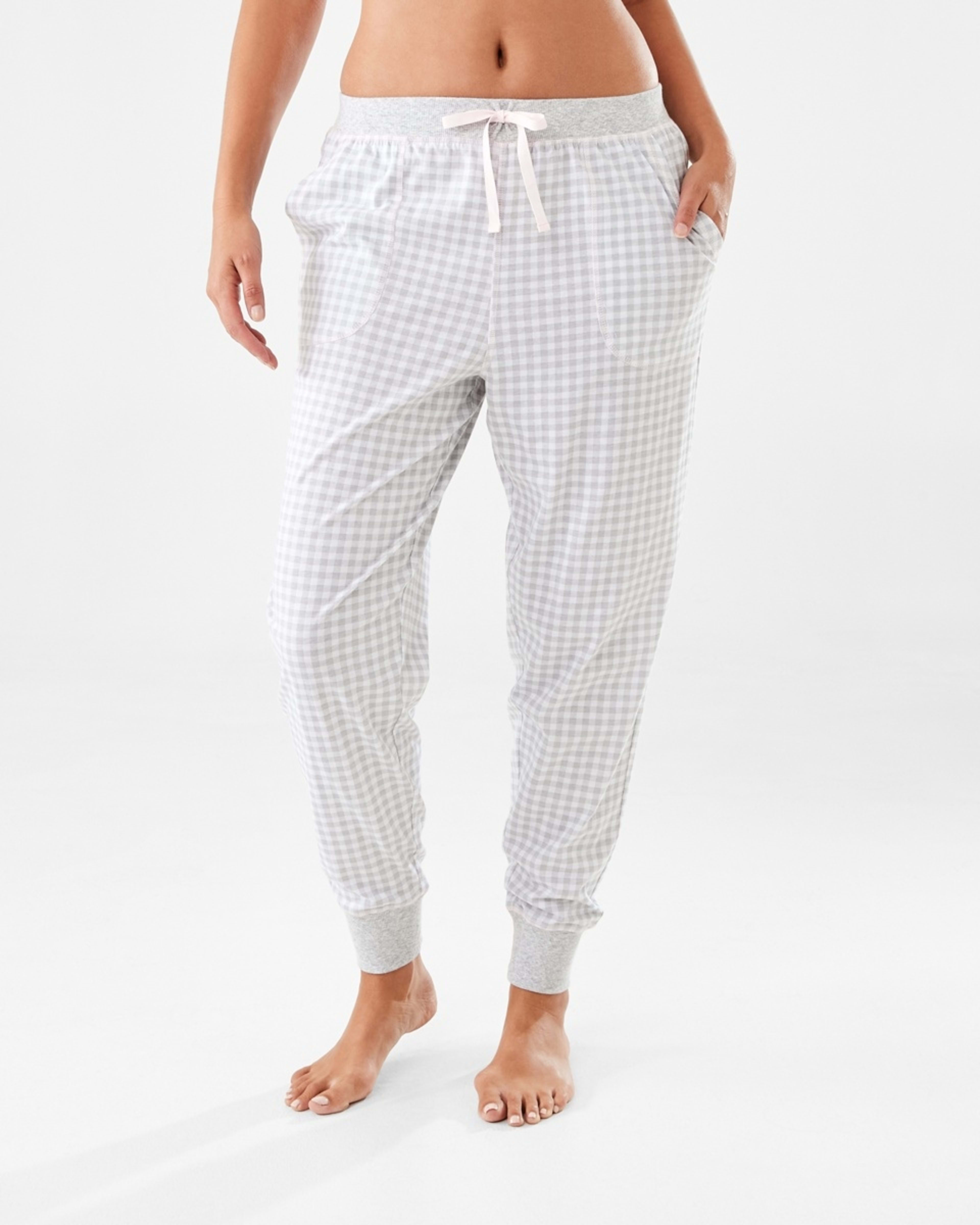 1 Printed Knit Cuffed Pants Gin Chk Mc, 1 of 5