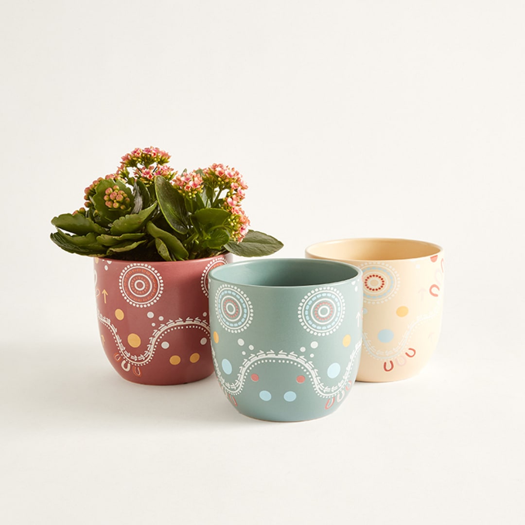 Leaving Footprints Ocean Pot Kmart