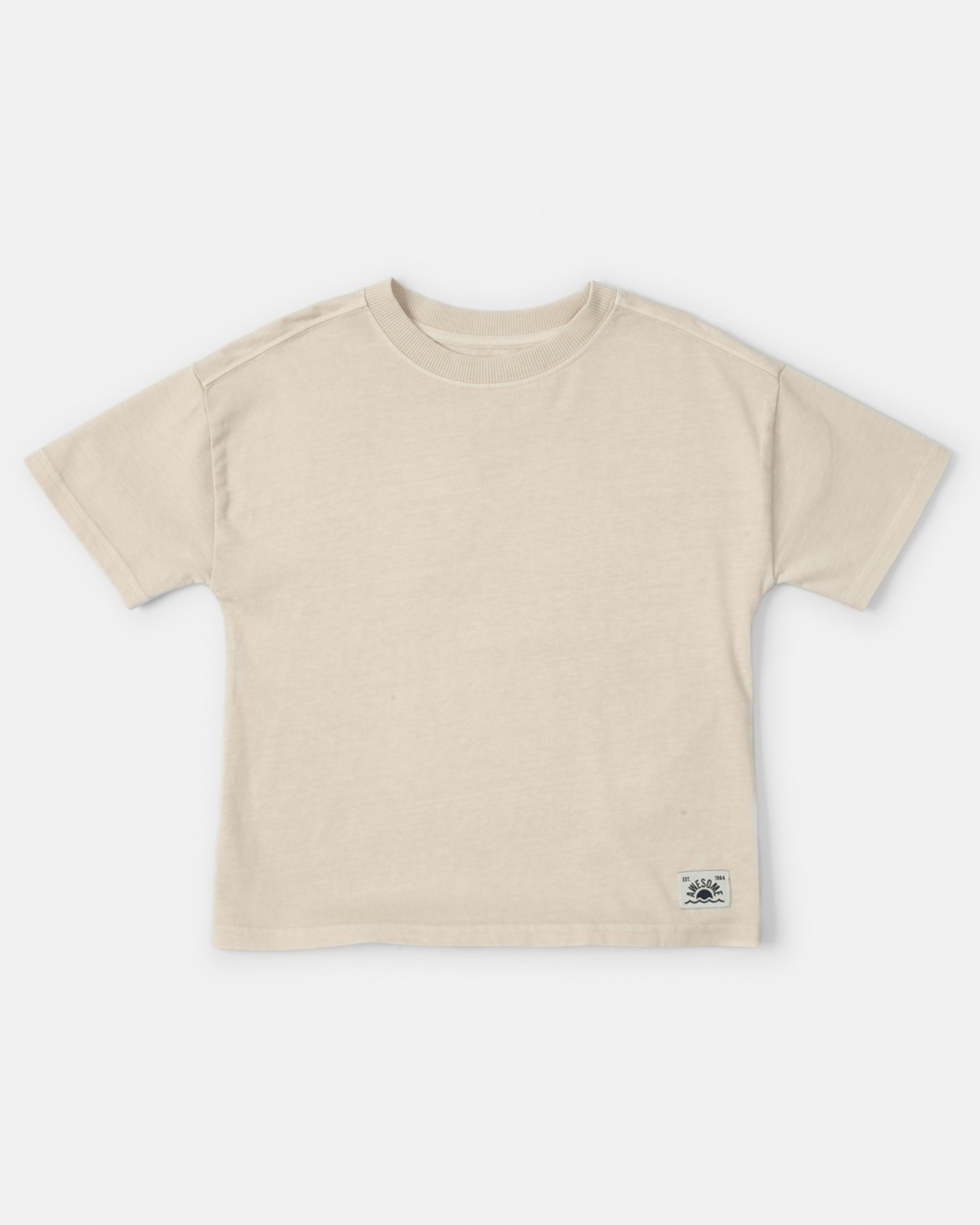 8 Oversized Washed T-shirt NATURAL ECRU, 8 of 9