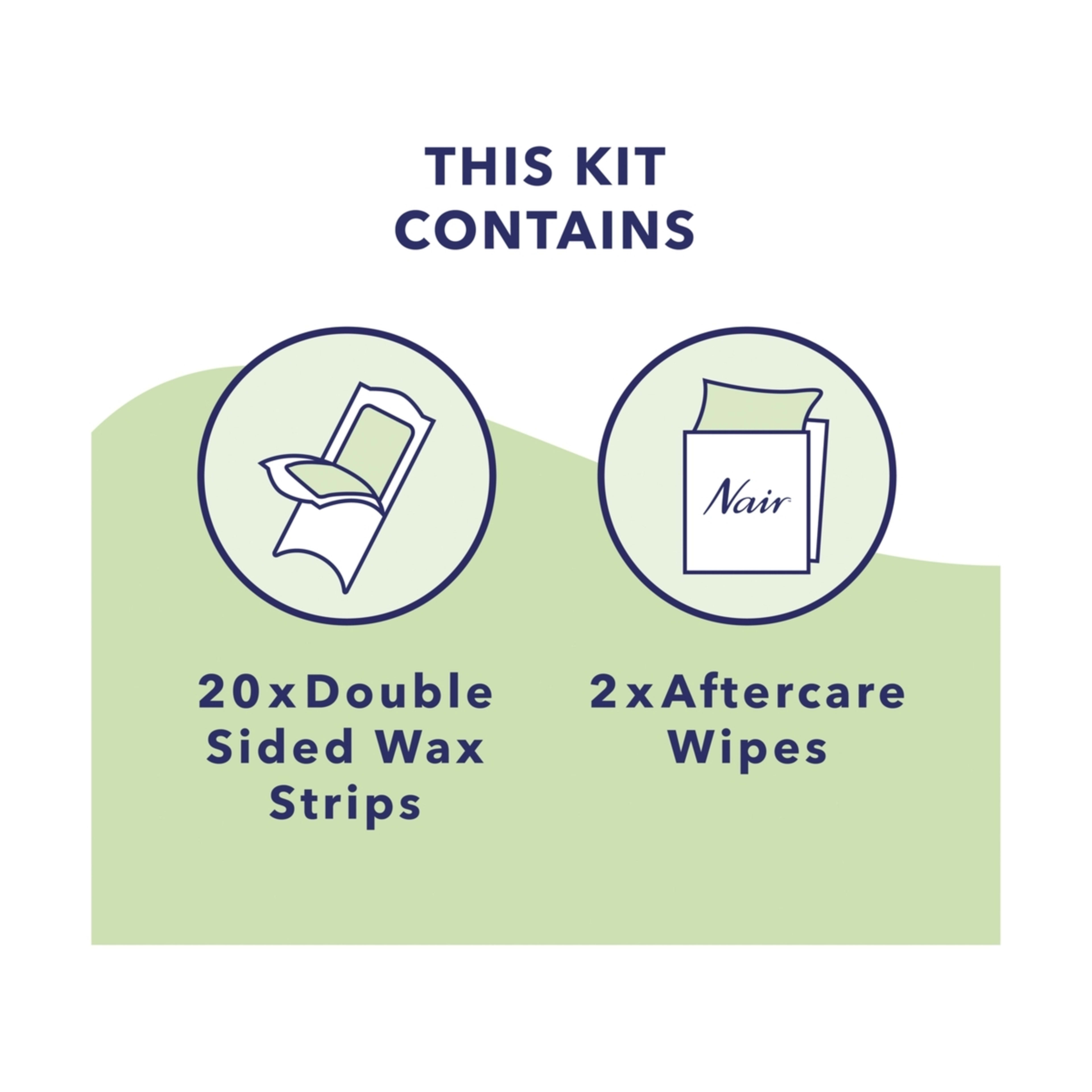 Nair 20 Pack Easiwax Mini Wax Strips Kmart