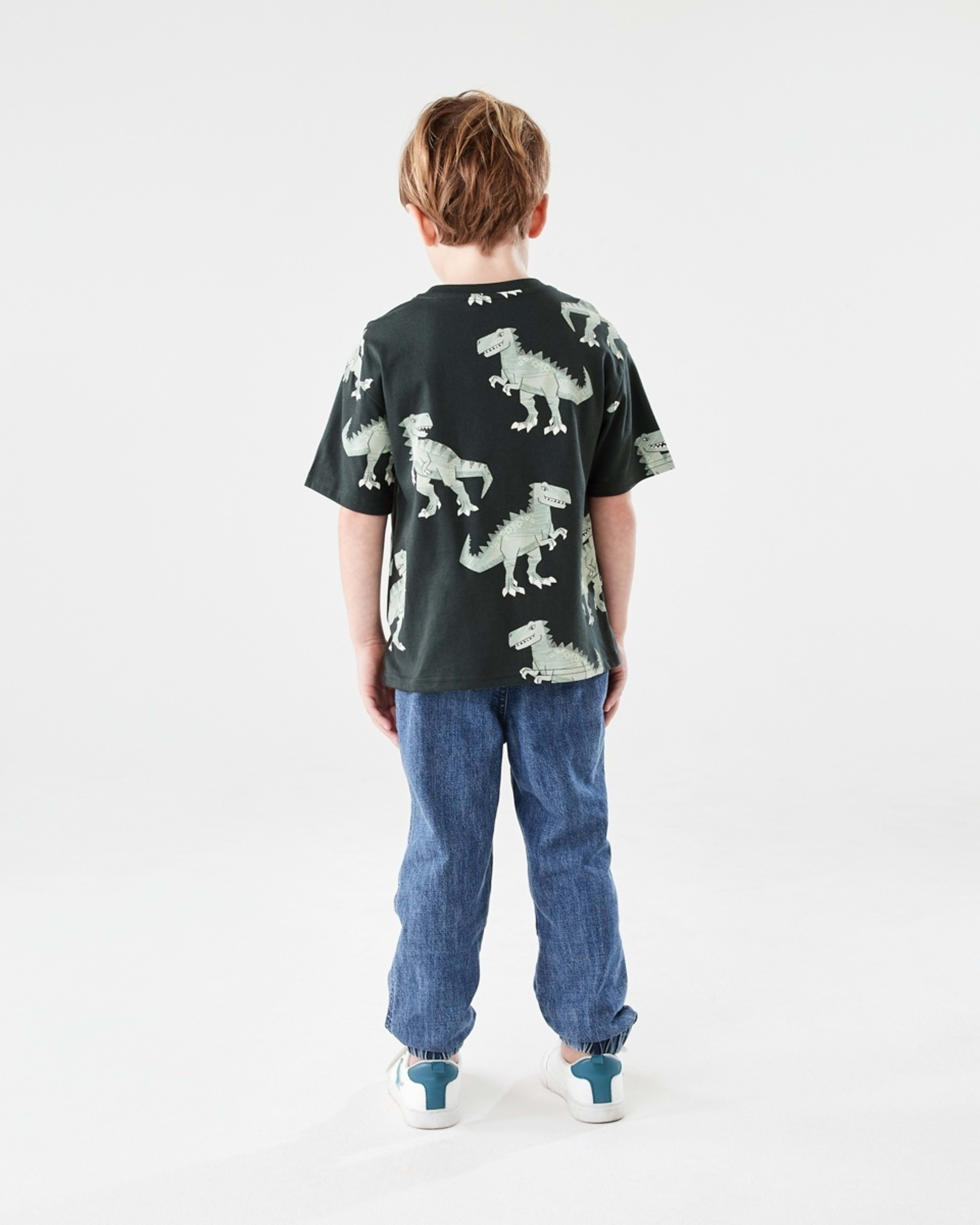 6 All Over Print T-shirt DINO DUDES WOODLAND GREY, 6 of 6