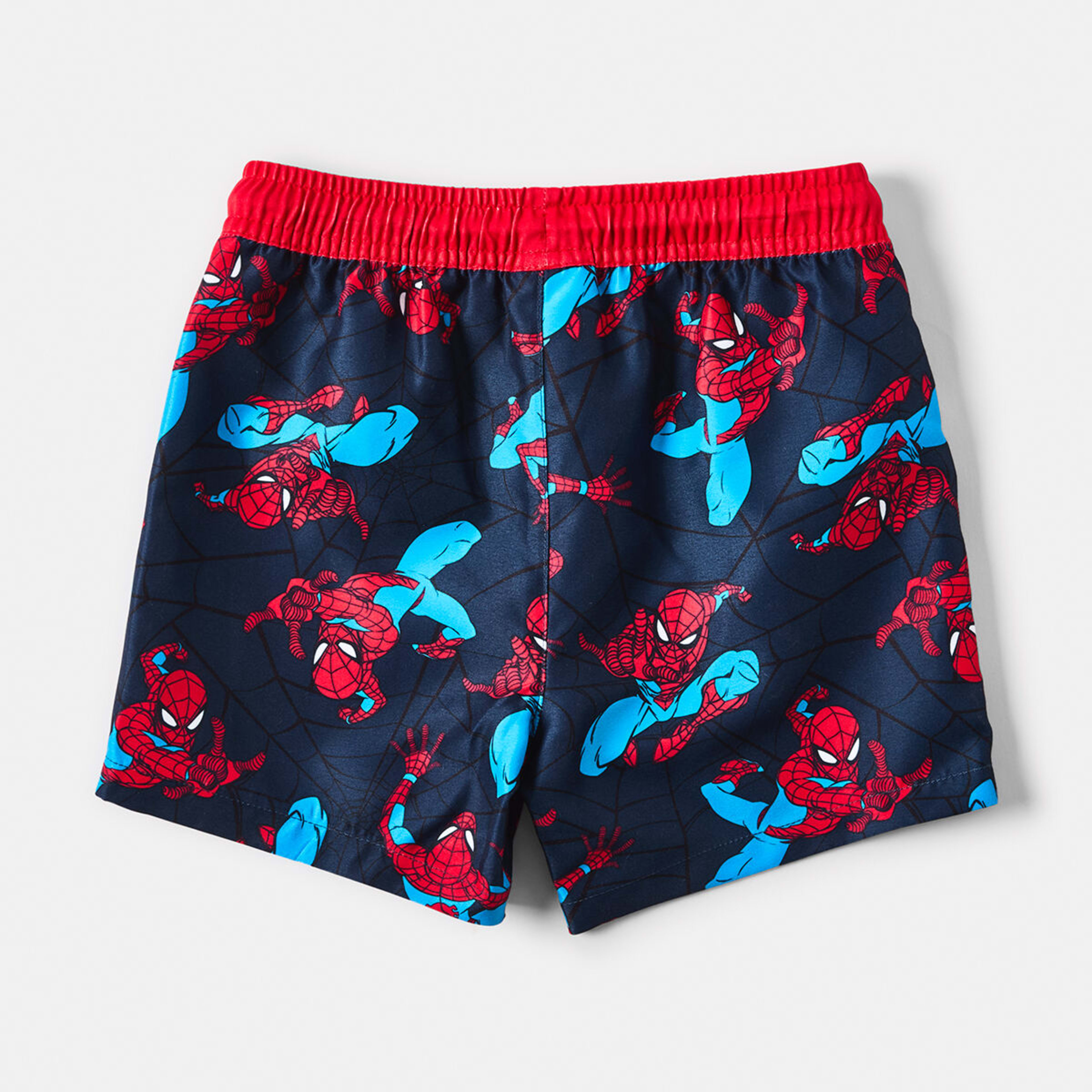 8 Spider-Man License Boardshorts Spiderman Face Web Blue, 8 of 8