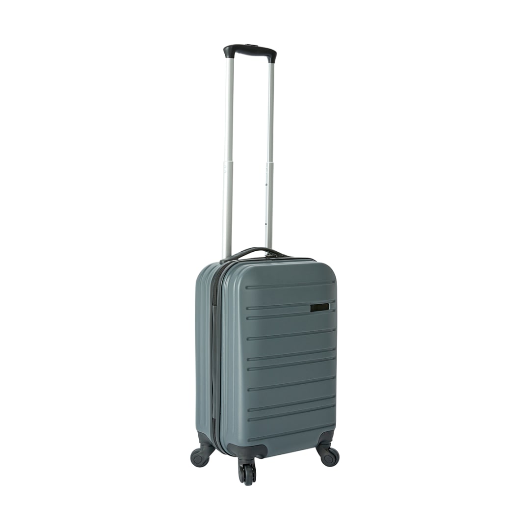 47cm 4 Wheels Carry On Hard Case Charcoal Kmart