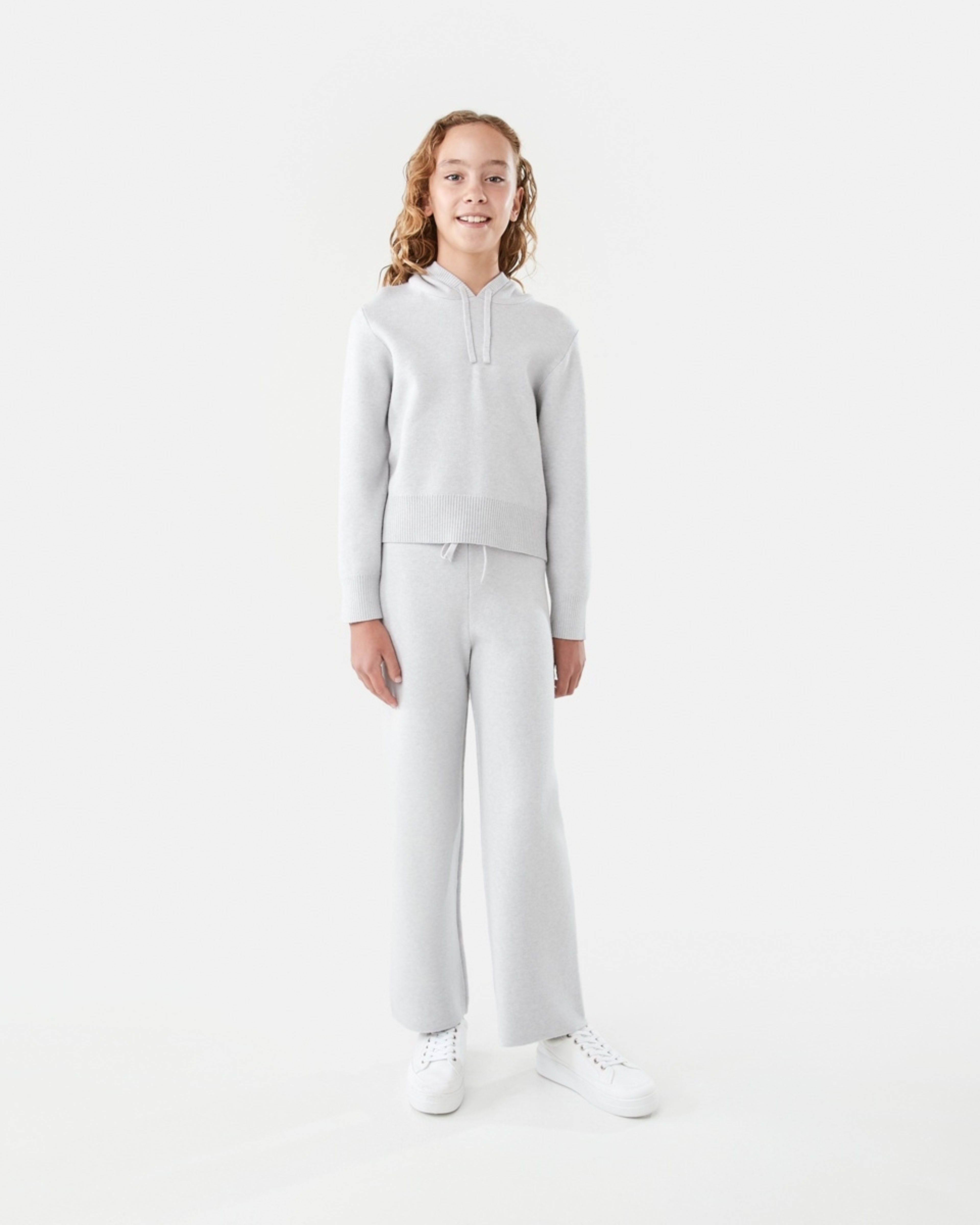 4 Bonded Knit Pants Light Grey Marle, 4 of 7