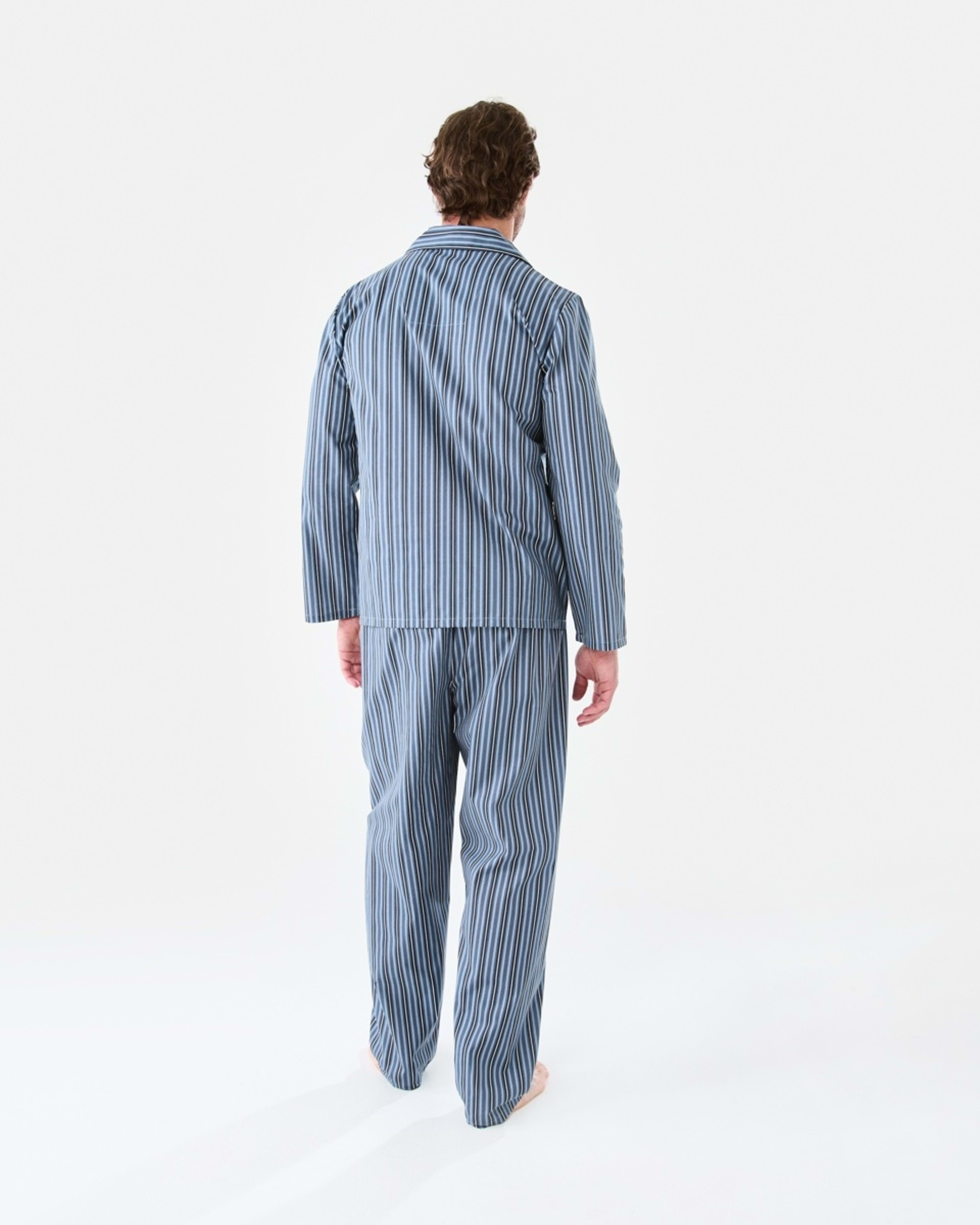 3 Long Leg Woven Pyjama Set TIDAL STRIPE, 3 of 7