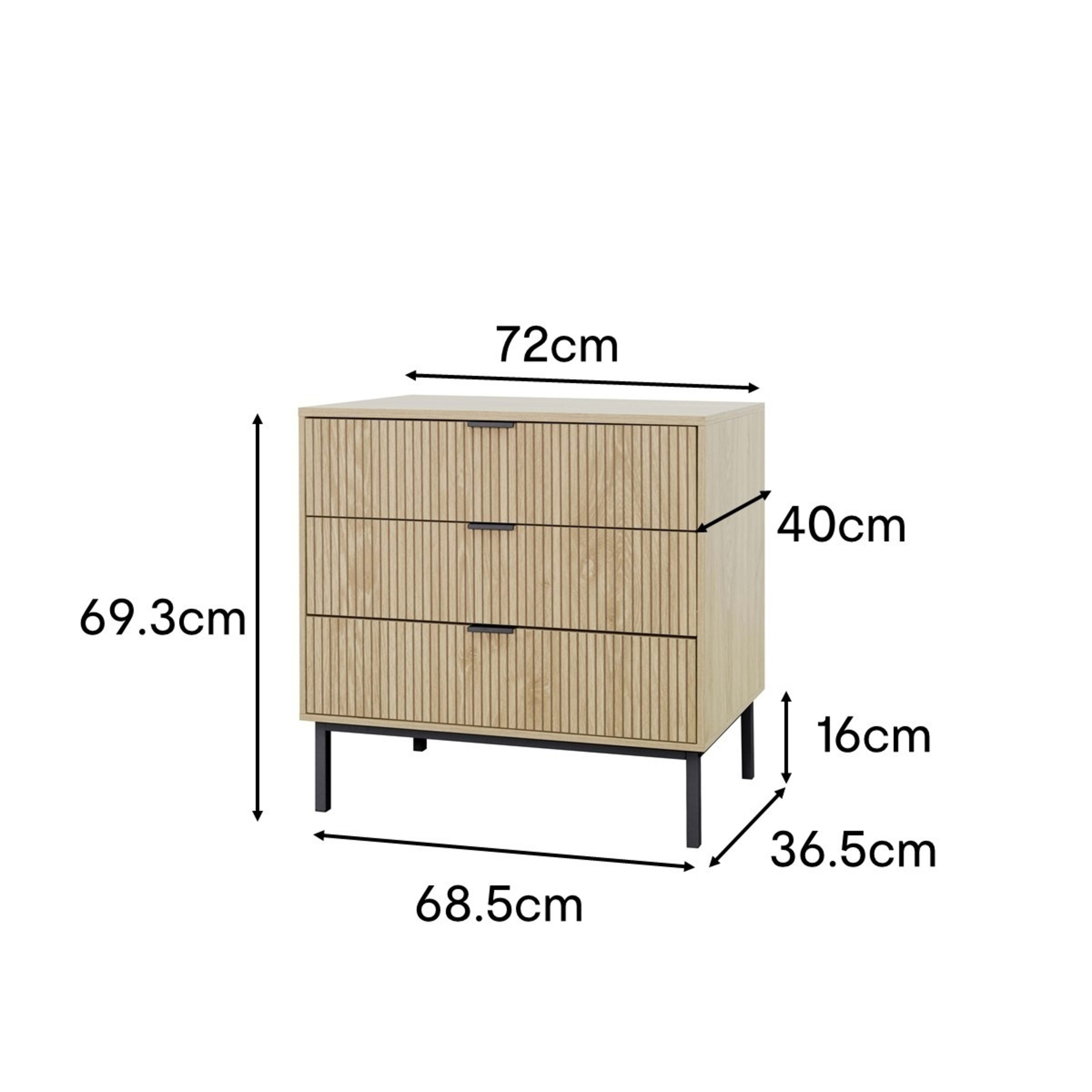 10 Isla 3 Drawer Chest, 10 of 10