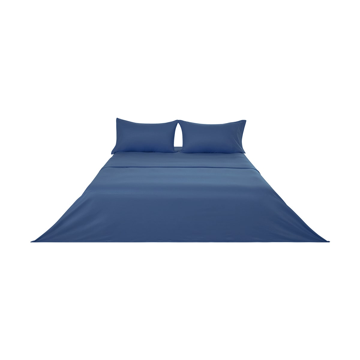 Soft Touch Sheet Set Double Bed, Blue Kmart