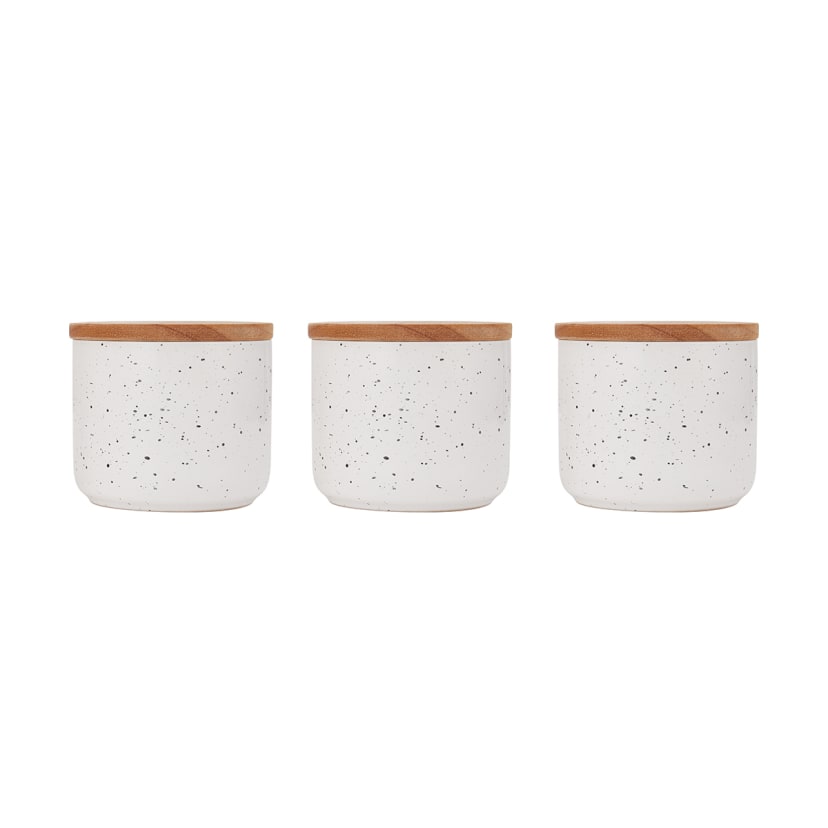 Set of 3 Speckled Canisters Kmart
