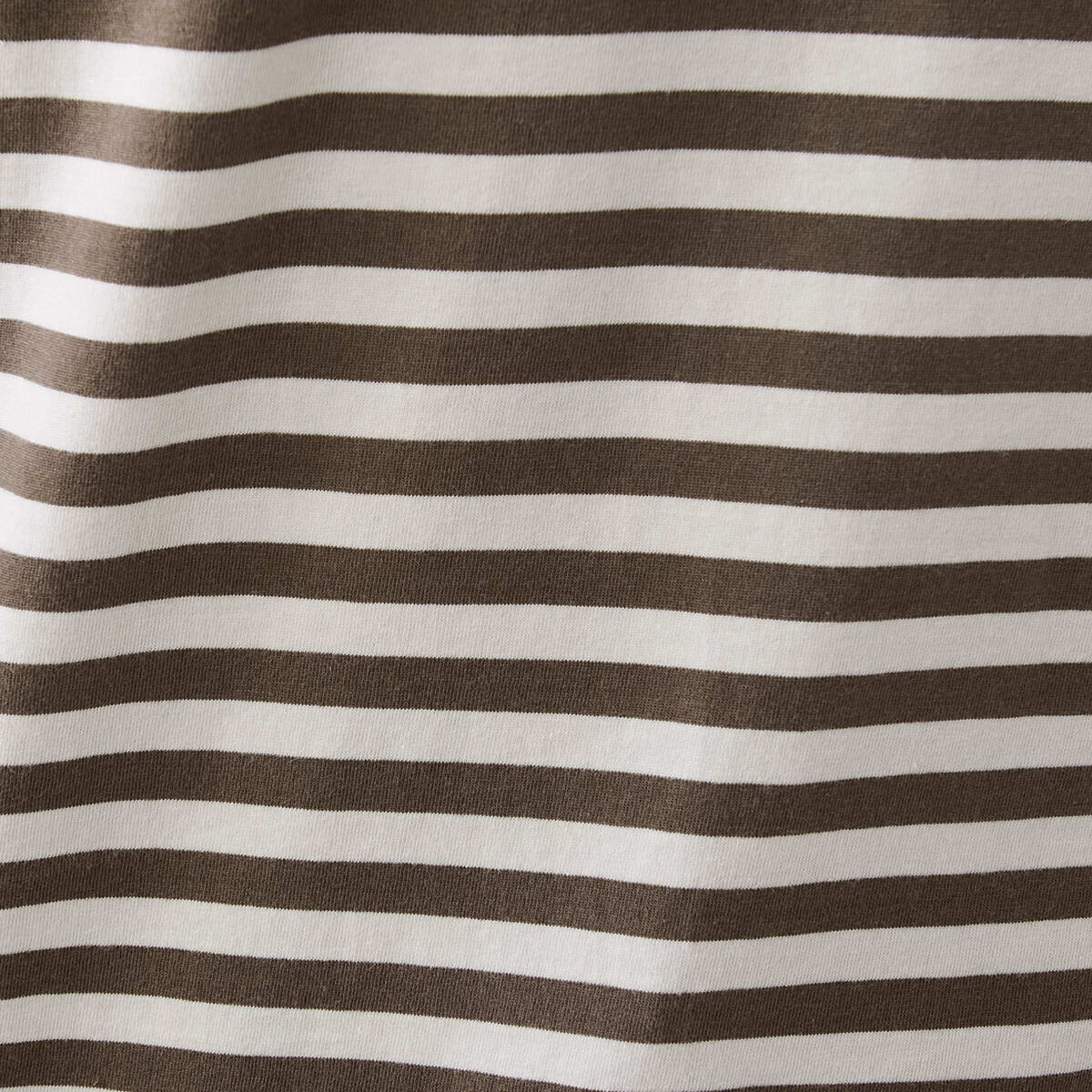6 Jersey Stripe Polo Shirt Brn Stripe, 6 of 6