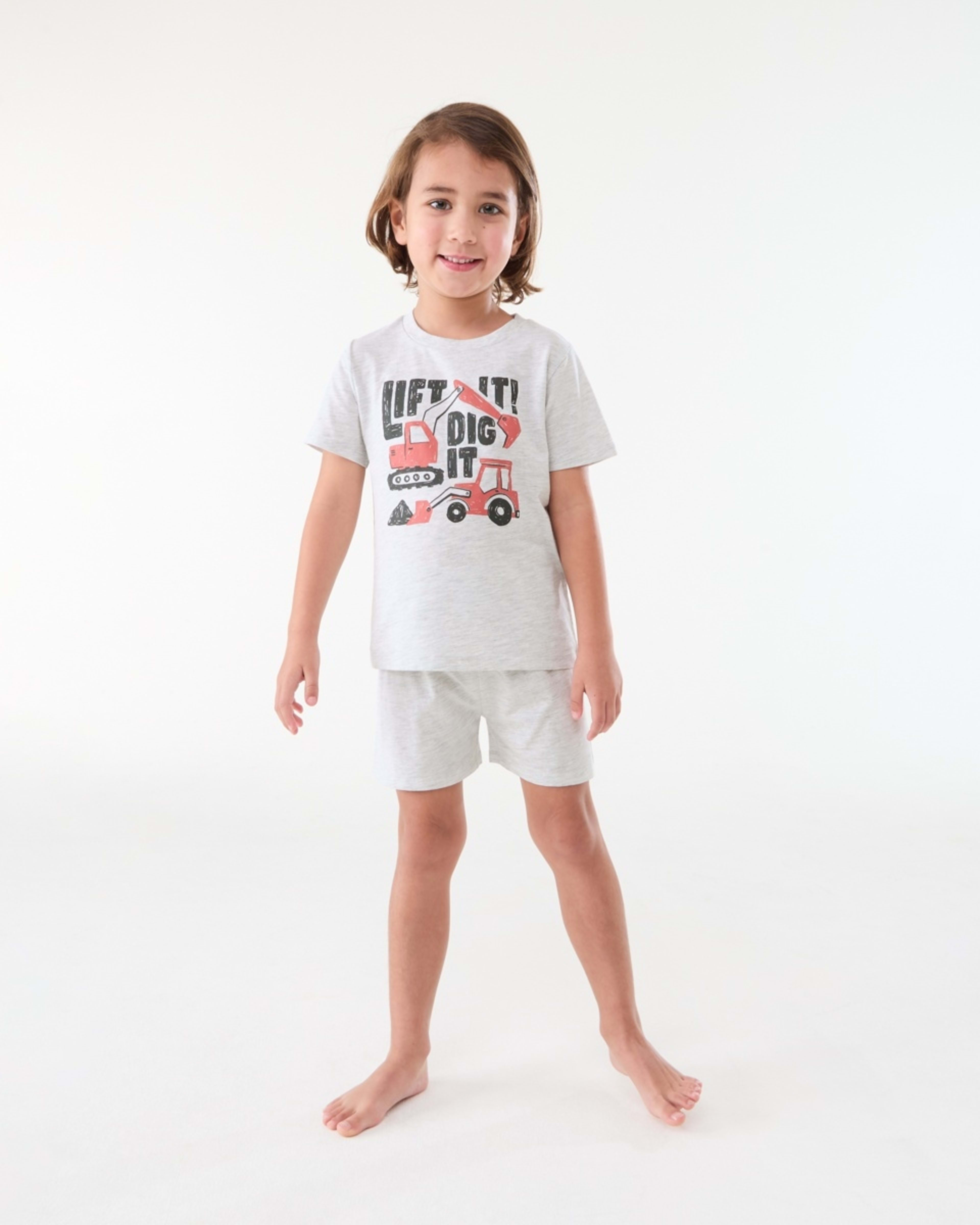 1 Short Sleeve Knit Pyjama Set LIFT IT DIG IT, 1 of 6
