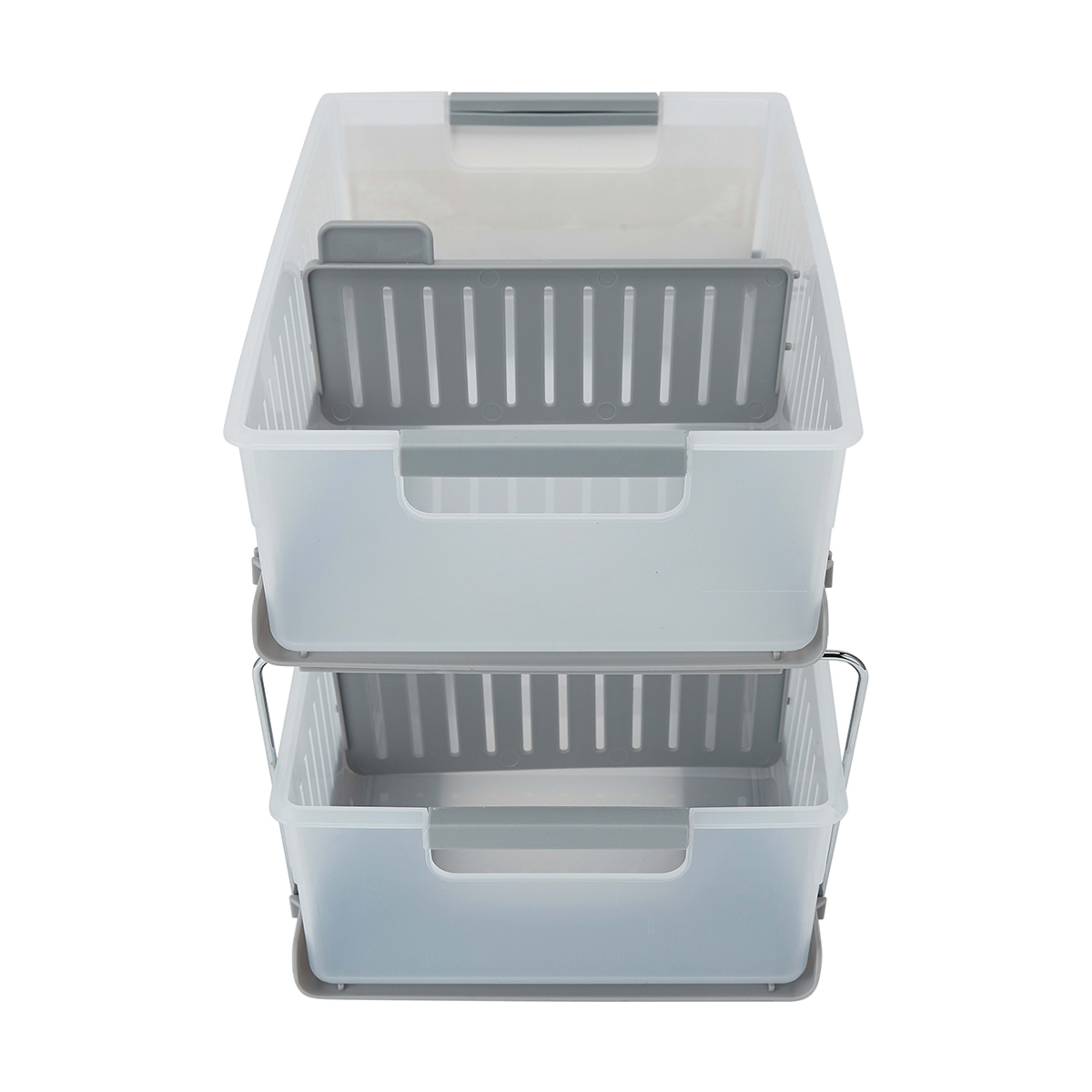 2 Tier Organiser with Dividers Kmart