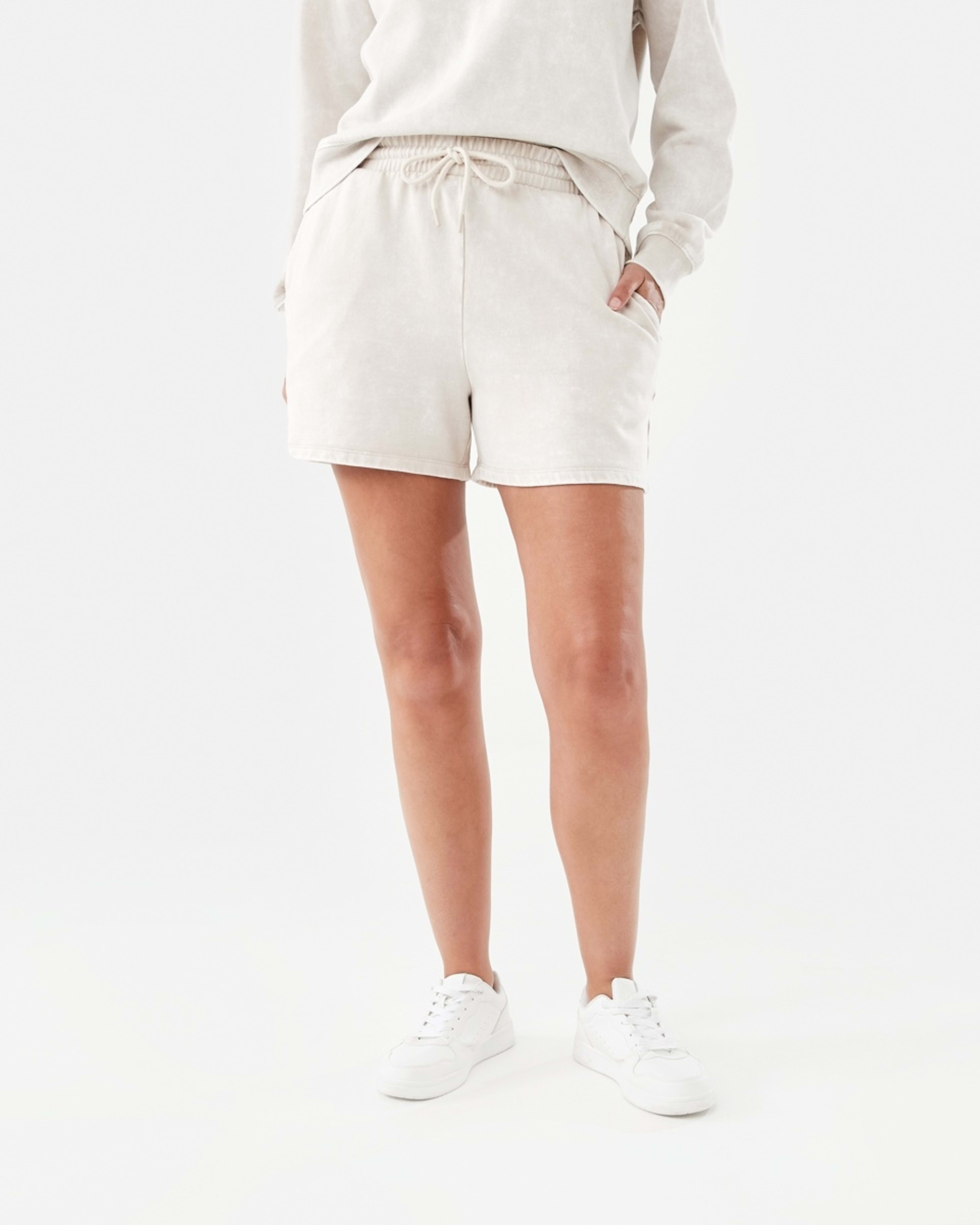 6 Washed Leisure Shorts Nat Beige, 6 of 7