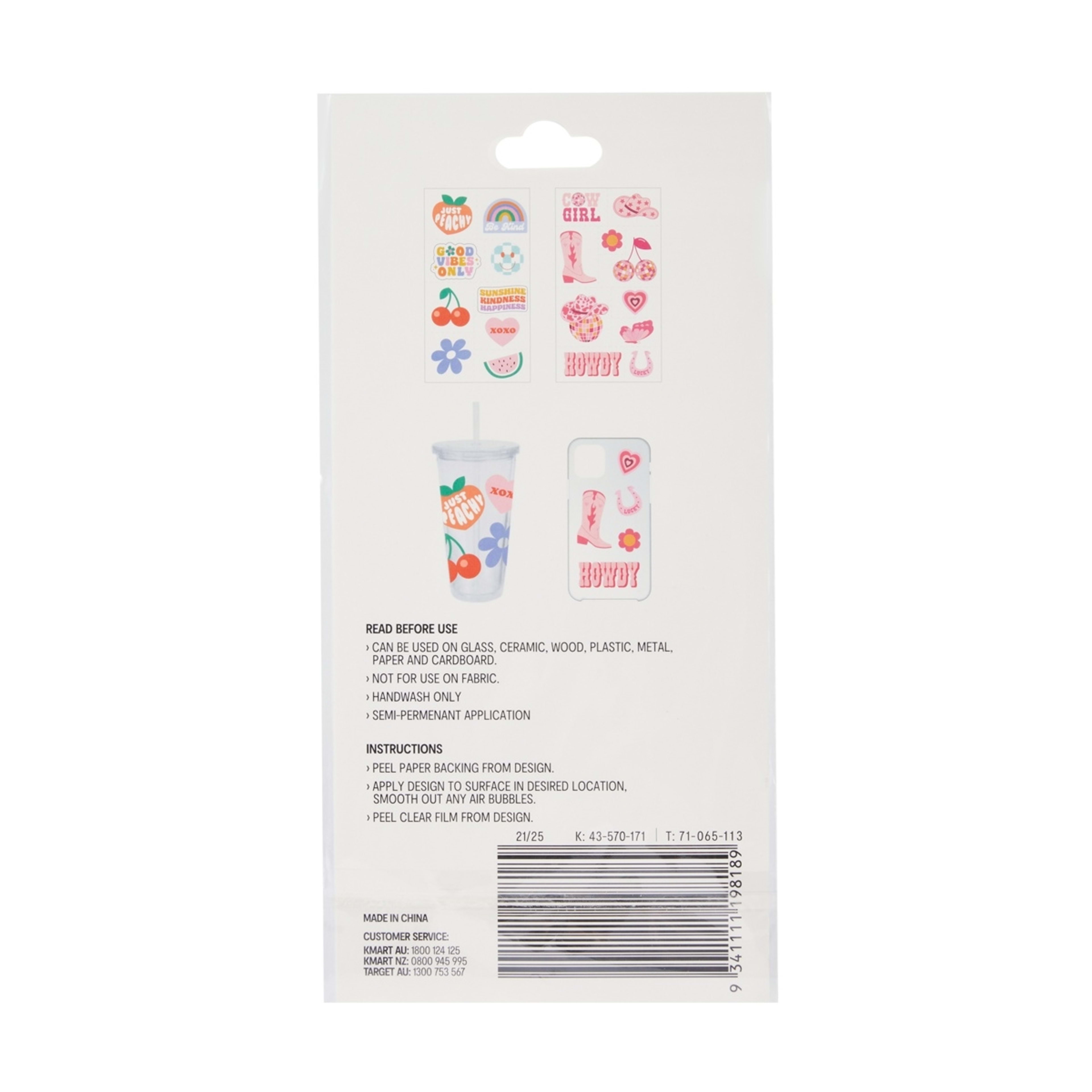 3 2 Pack Vinyl Transfer Stickers, 3 of 3