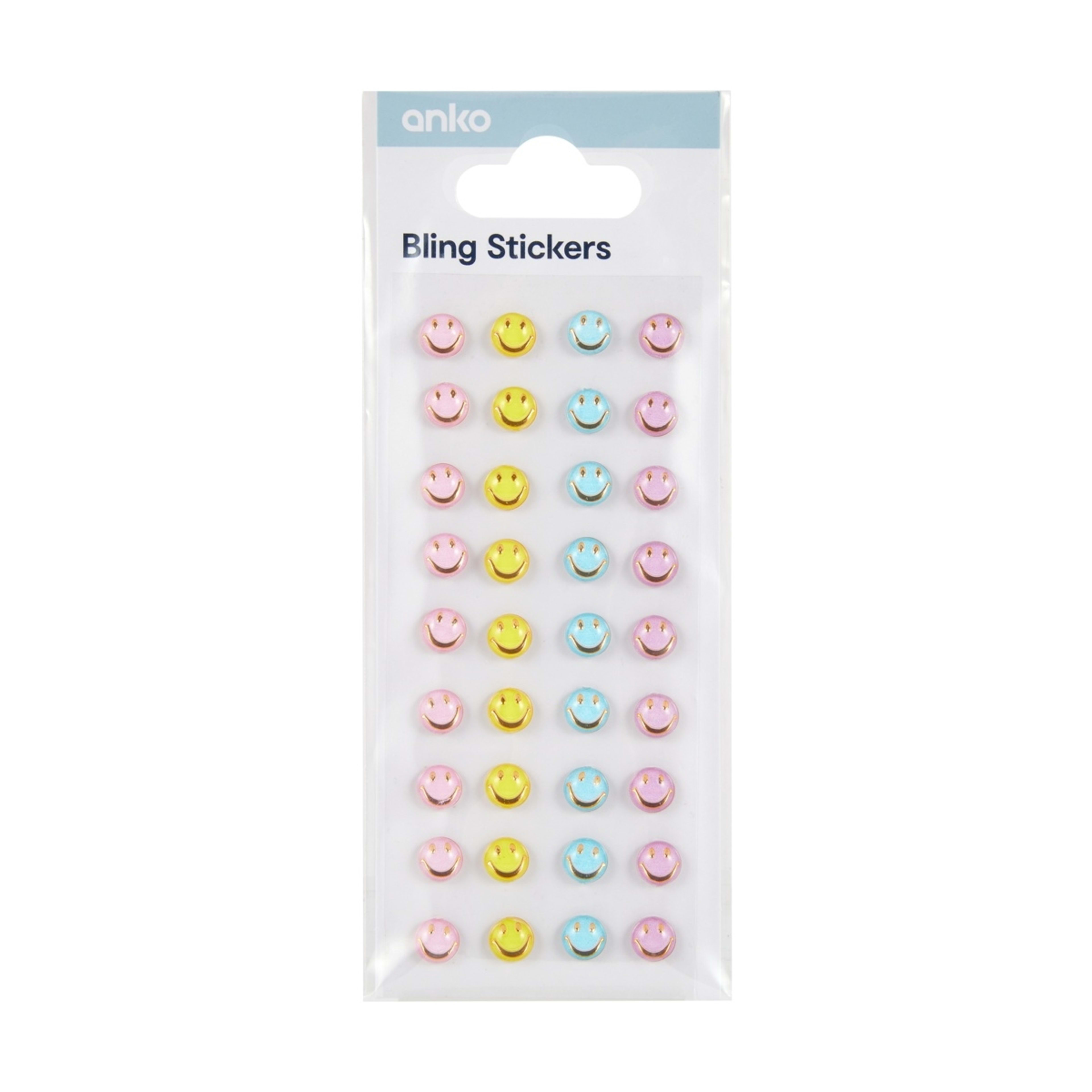 1 Bling Stickers - Smiley