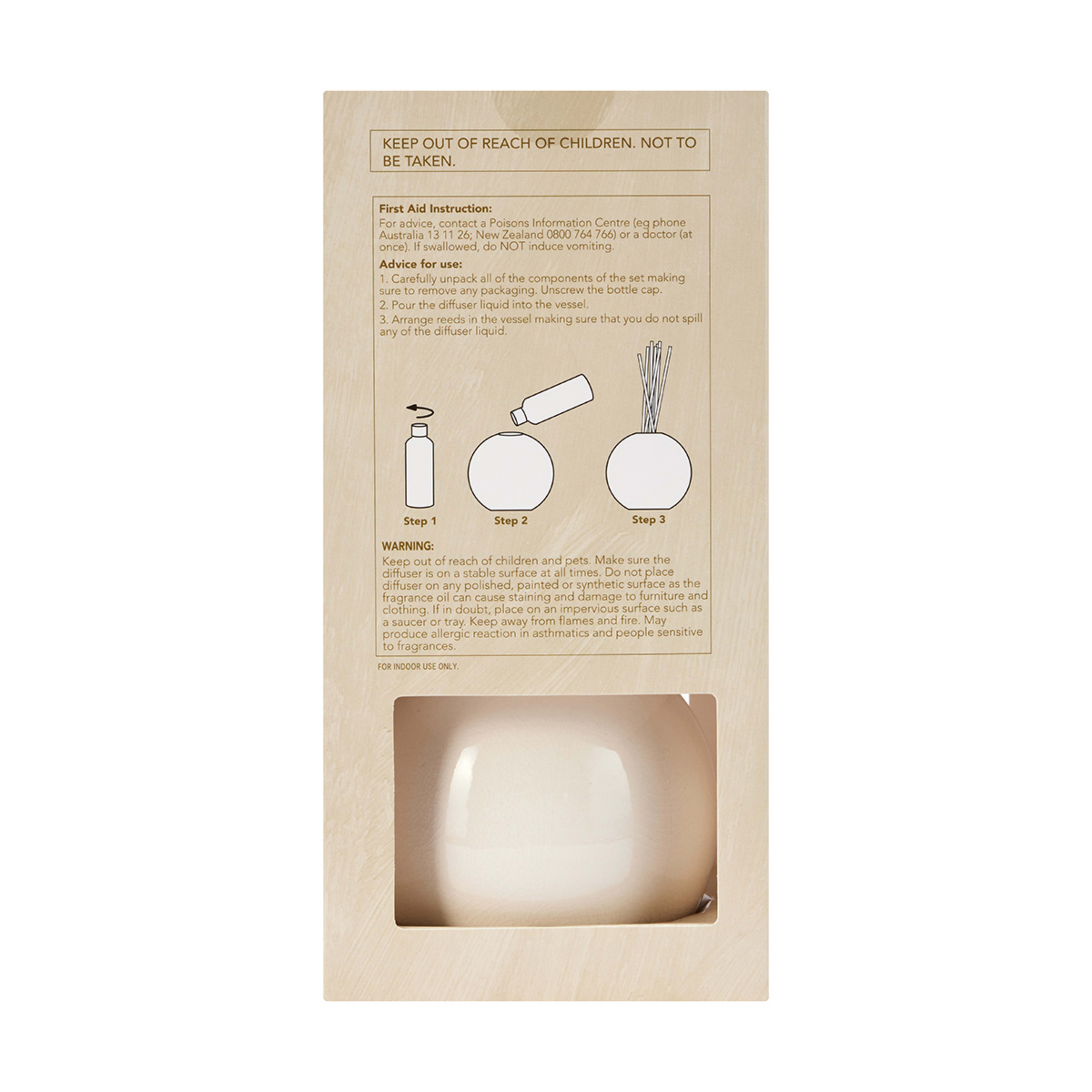 Violet Leaf and Moss Fragrance Ceramic Vase Reed Diffuser 150ml Kmart