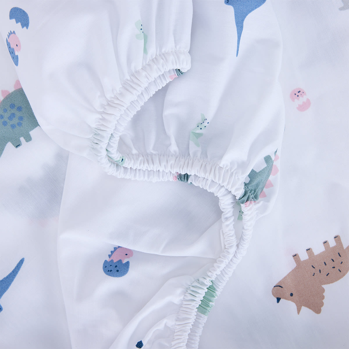 2 Pack Organic Cotton Fitted Cot Sheets Dino Print Kmart