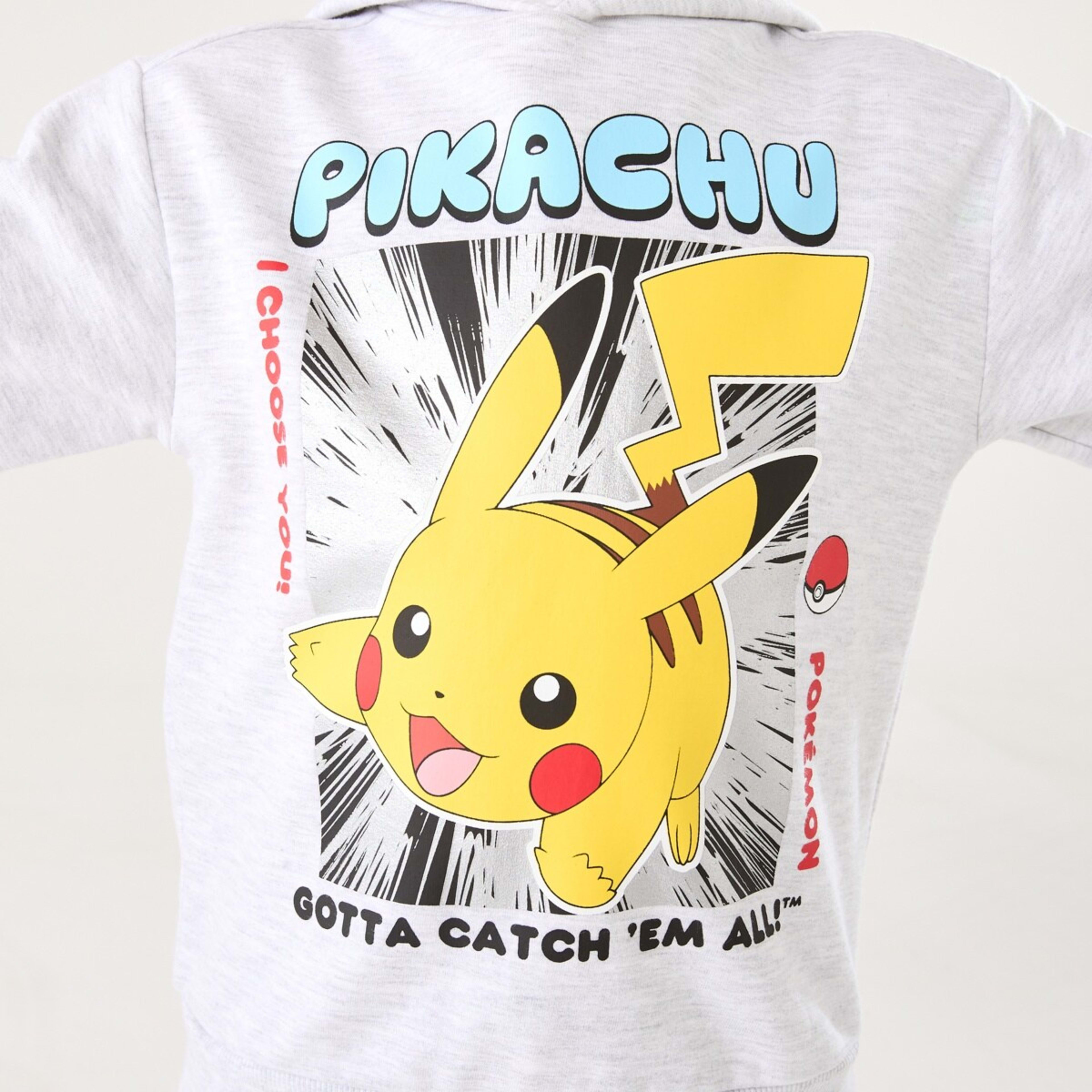 4 Pokemon License Print Hoodie Pokemon Pikachu Paint Splatter, 4 of 8