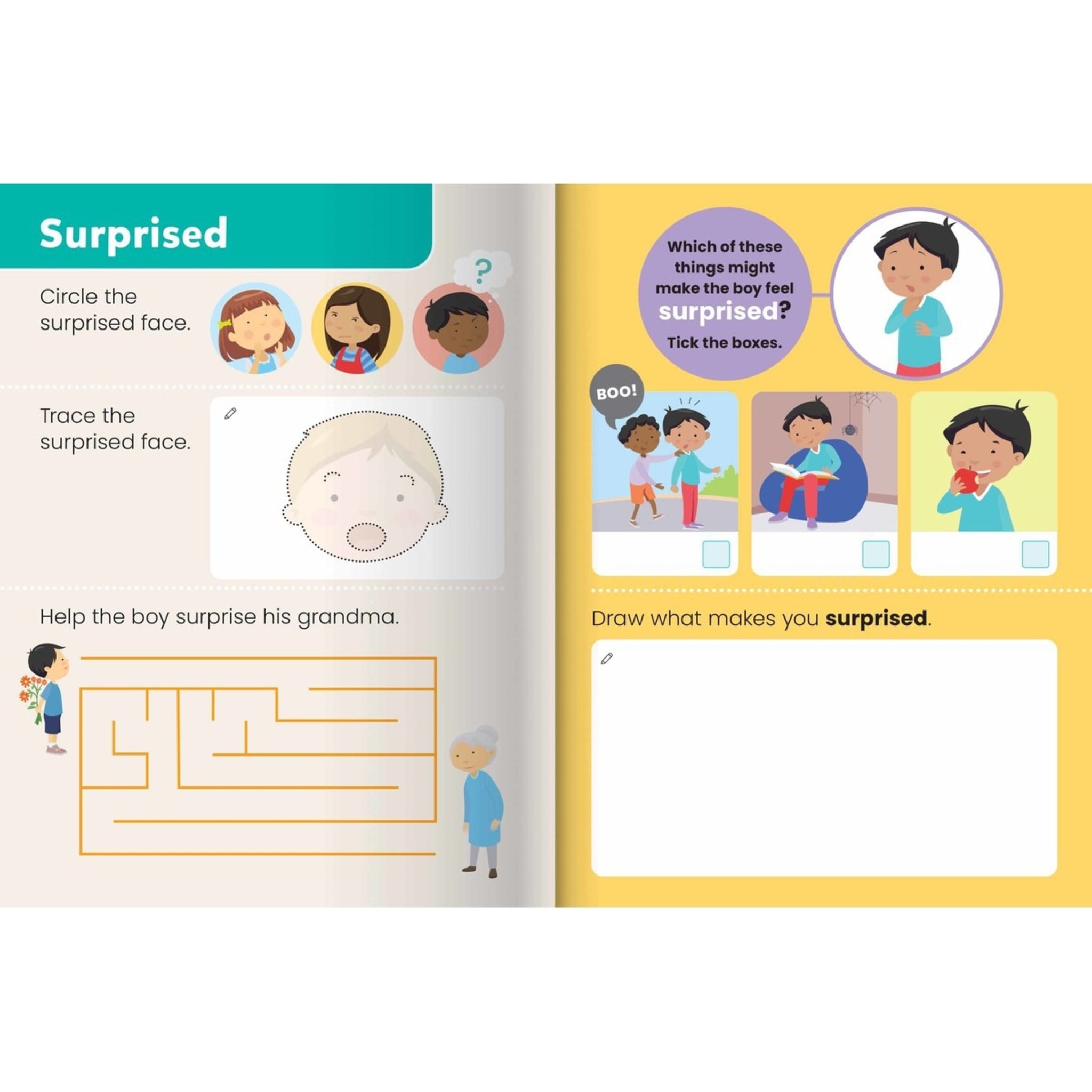 Write & Wipe Feelings Book Kmart