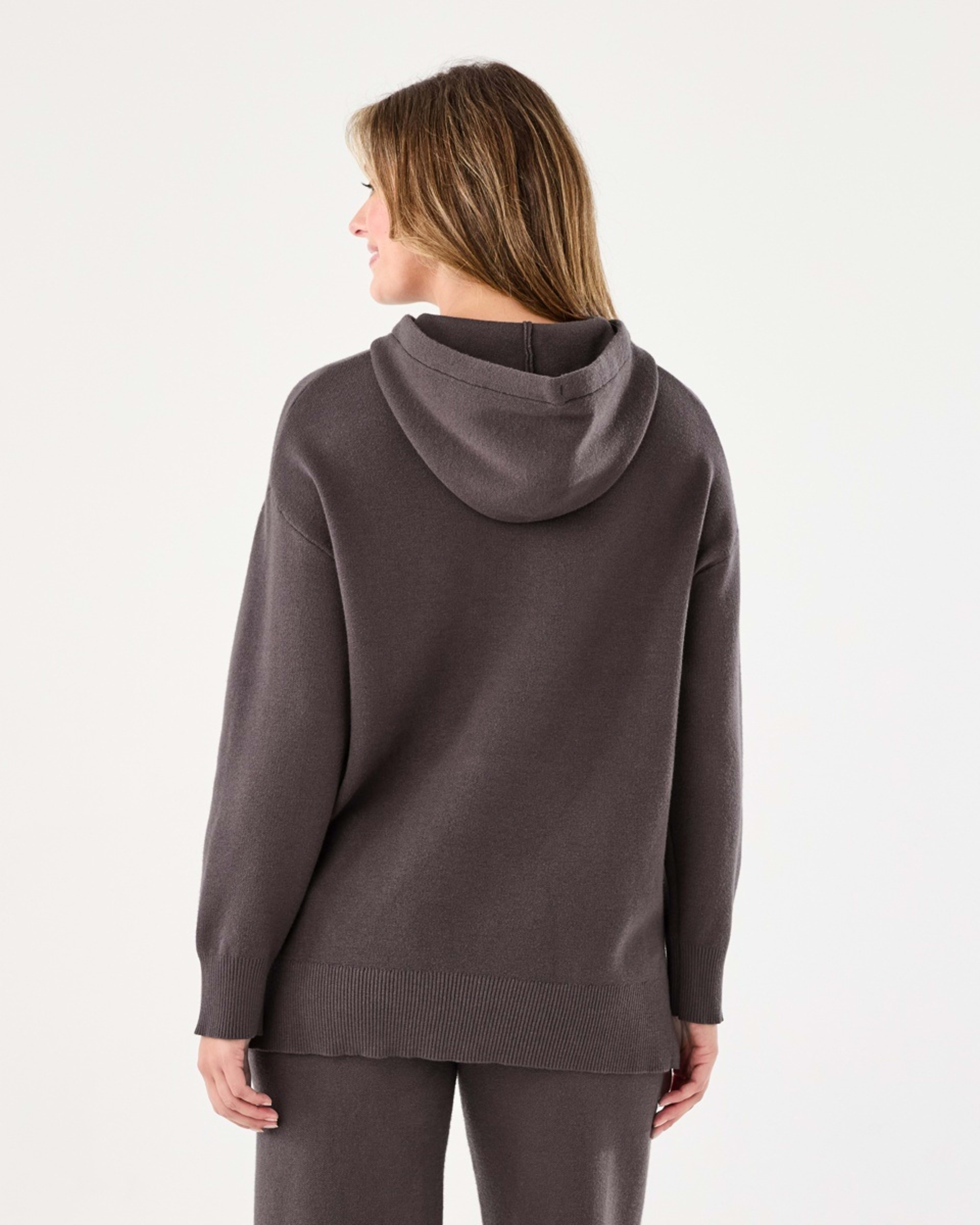 3 Compact Knit Hoodie Espresso, 3 of 7