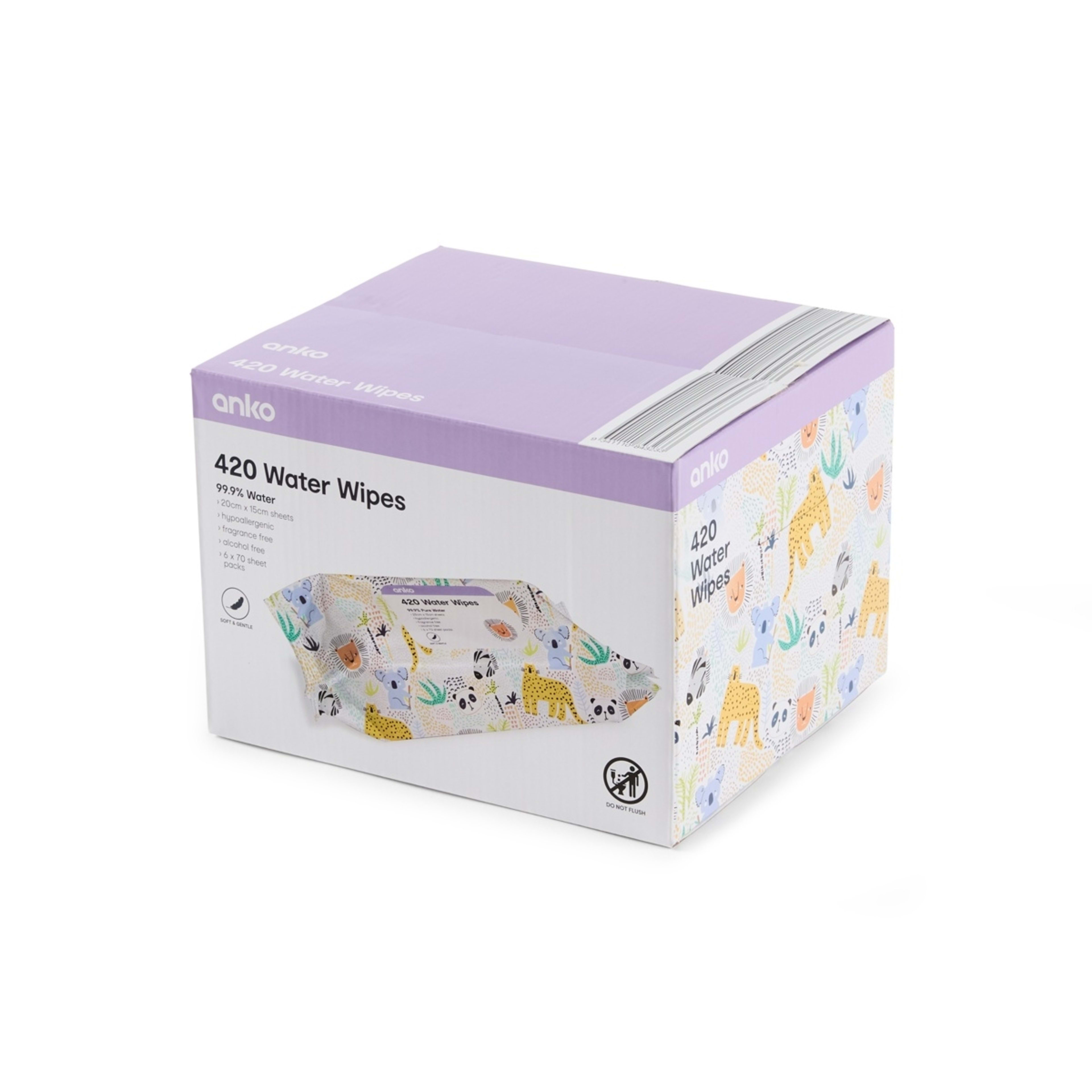 6 420 Pack Water Wipes - Assorted, 6 of 8