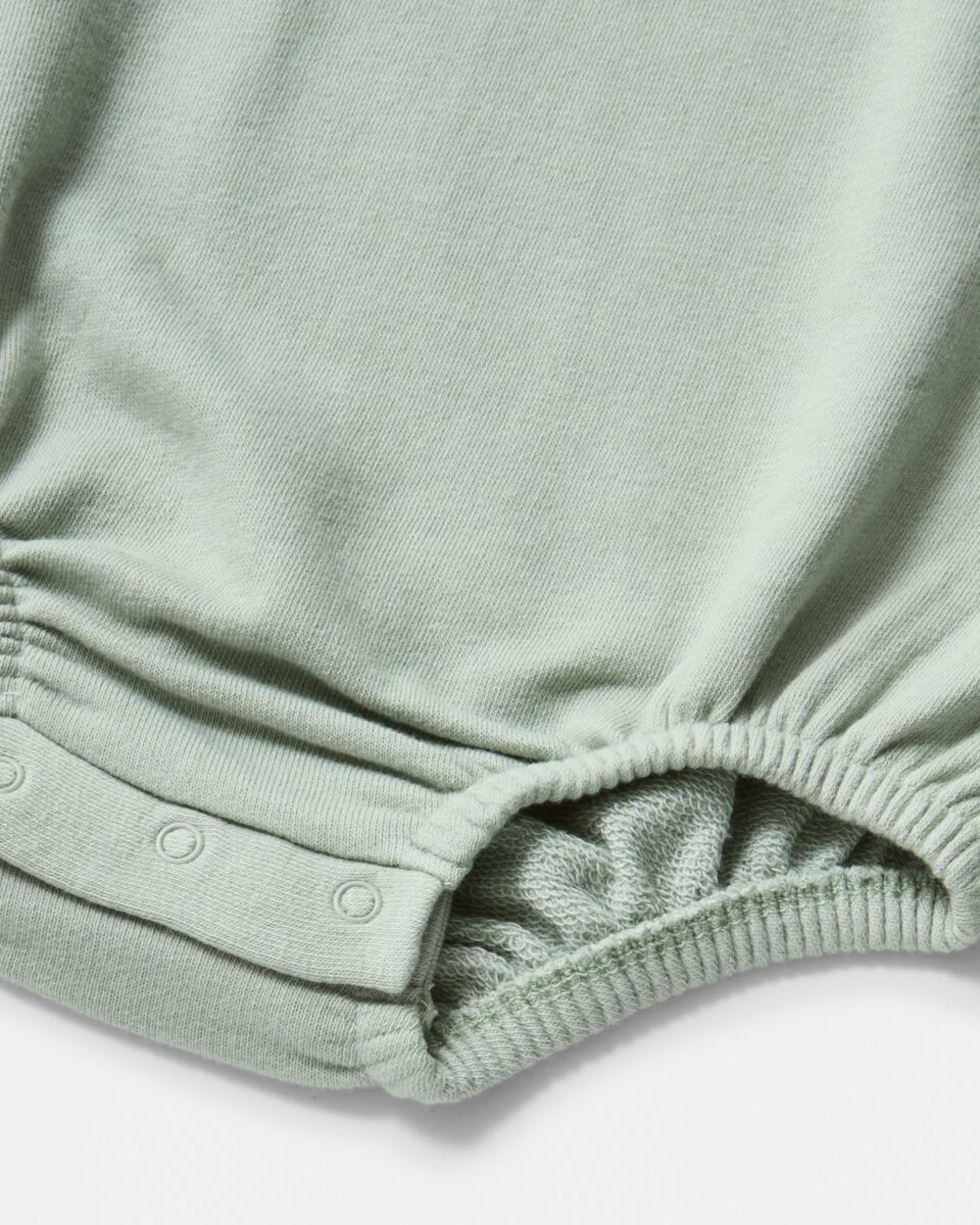 3 Long Sleeve Terry Bodysuit AQUA GREY CUTE, 3 of 5
