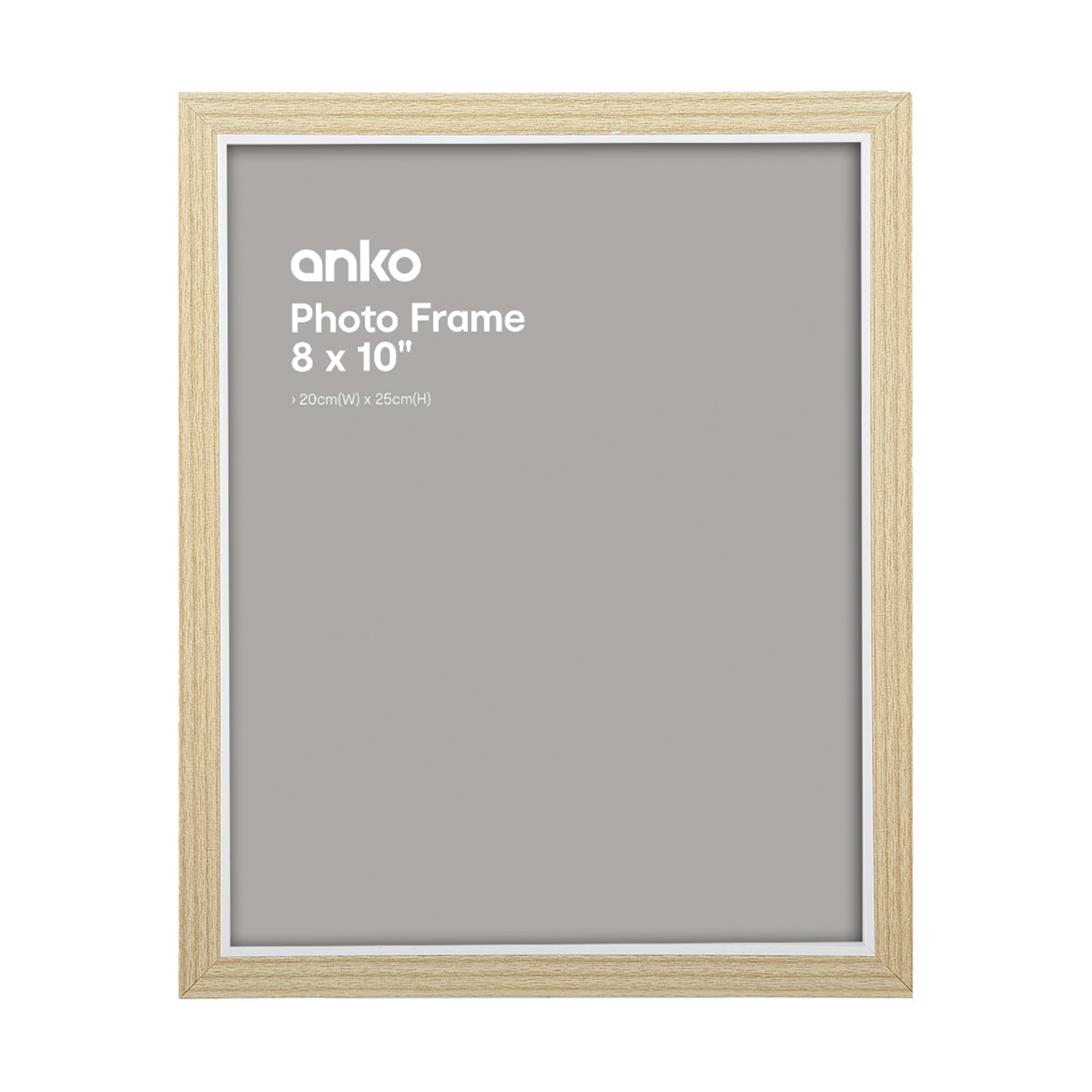 Photo Frame 8in. x 10in. White & Oak Look Kmart