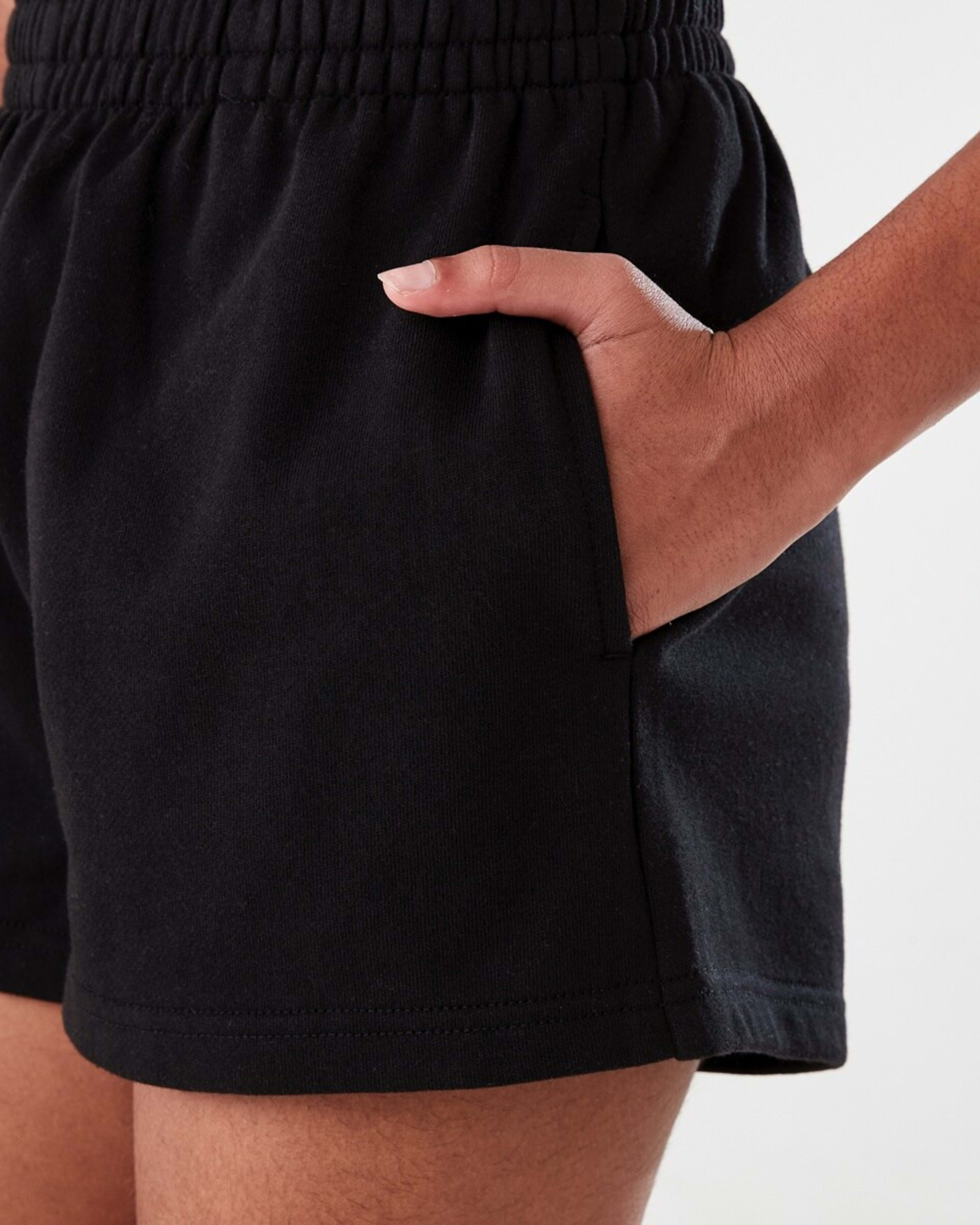 4 French Terry Shorts BLACK, 4 of 6