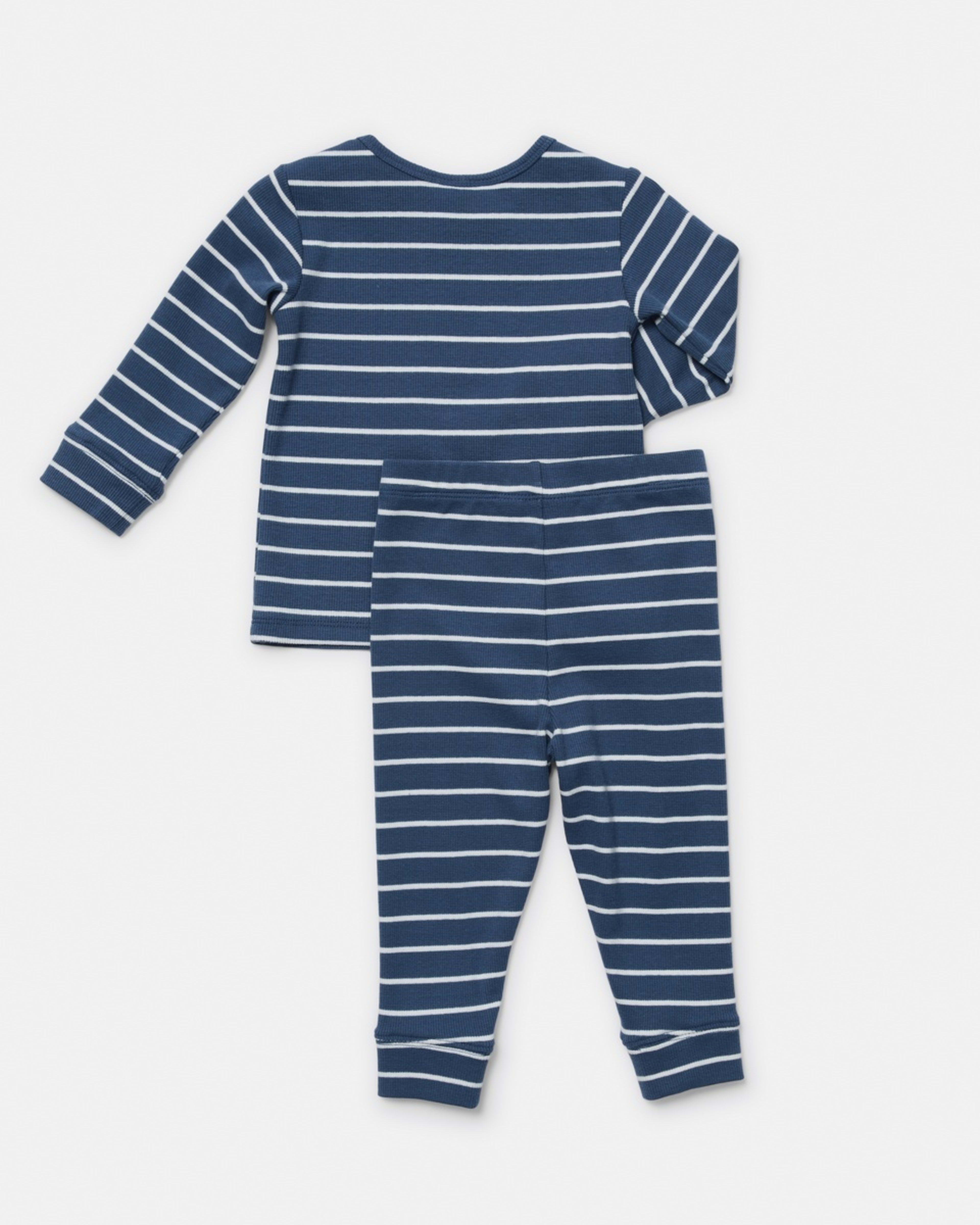 2 Rib Pyjama Set Stp Navy, 2 of 4