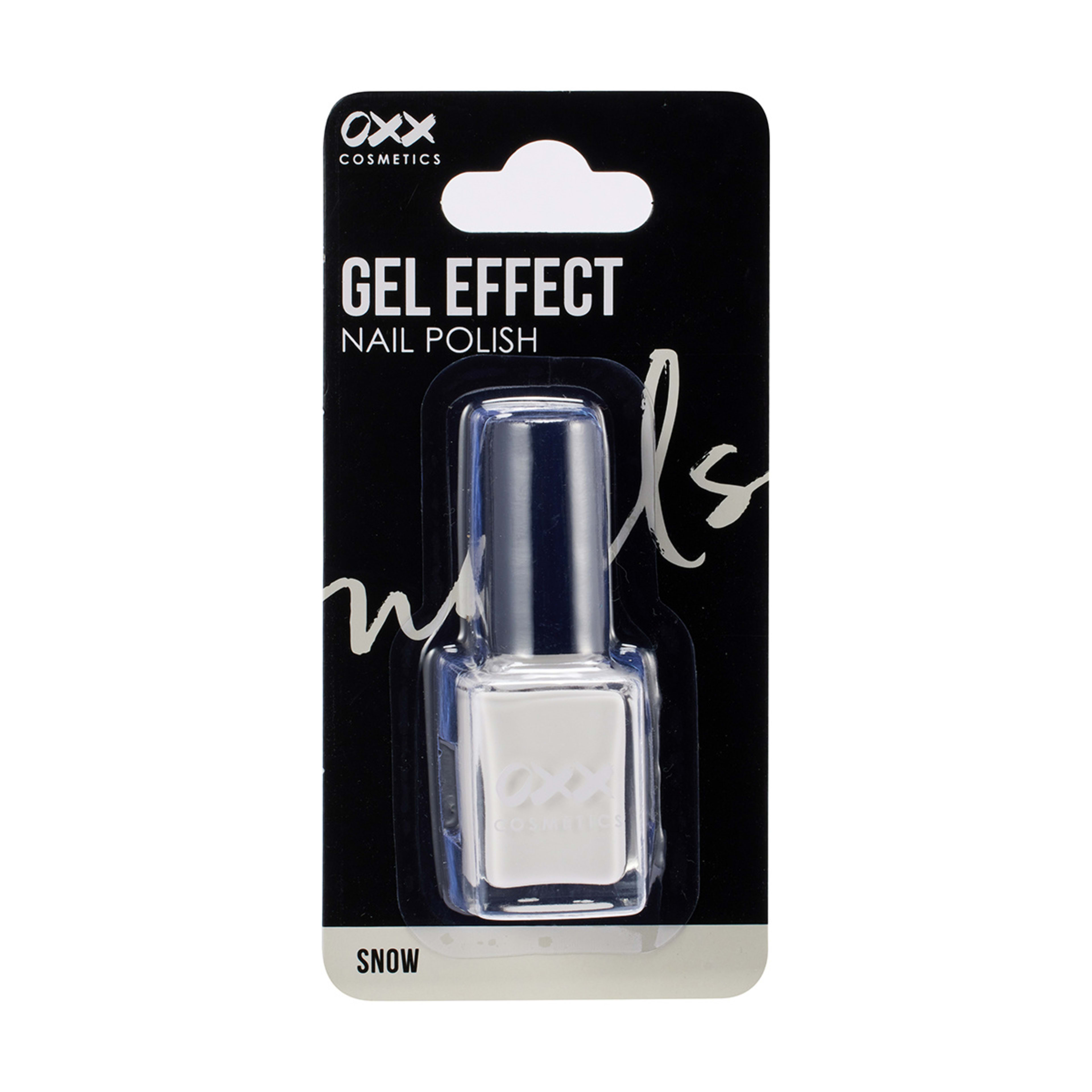 1 OXX Cosmetics Gel Effect Nail Polish - Snow, 1 of 5