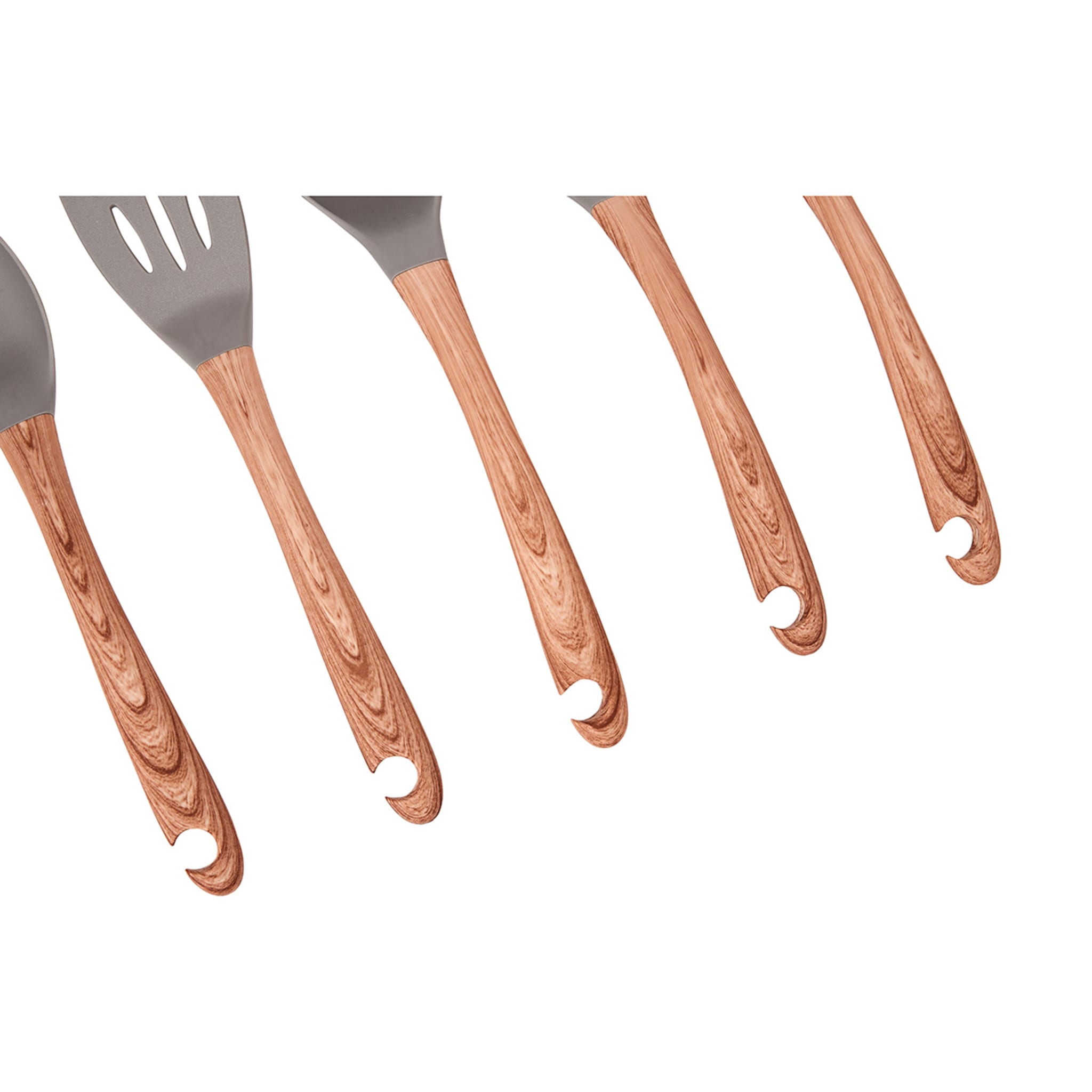 Wood Look Utensils Set Kmart
