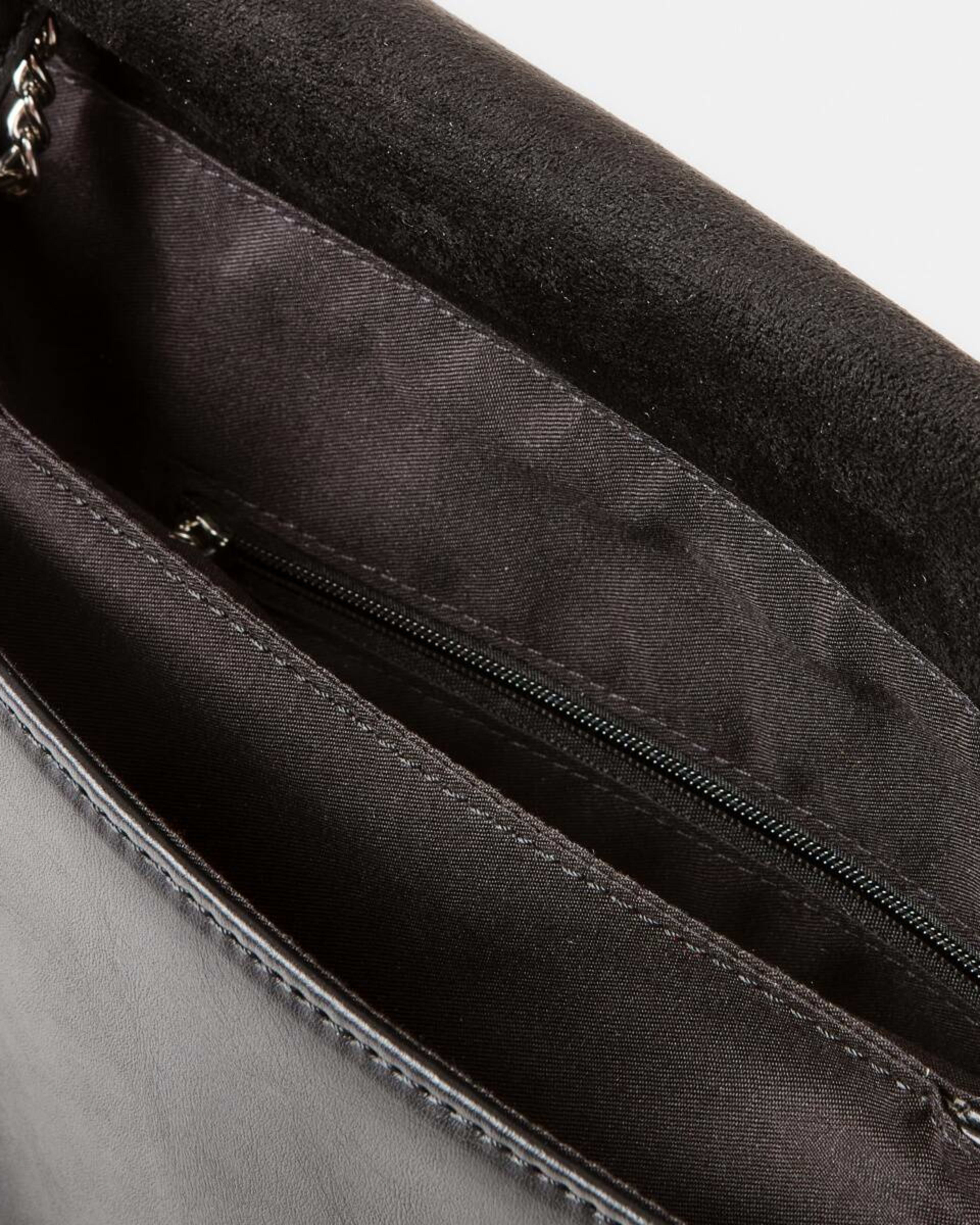 4 Front Flap Crossbody Bag Black, 4 of 6