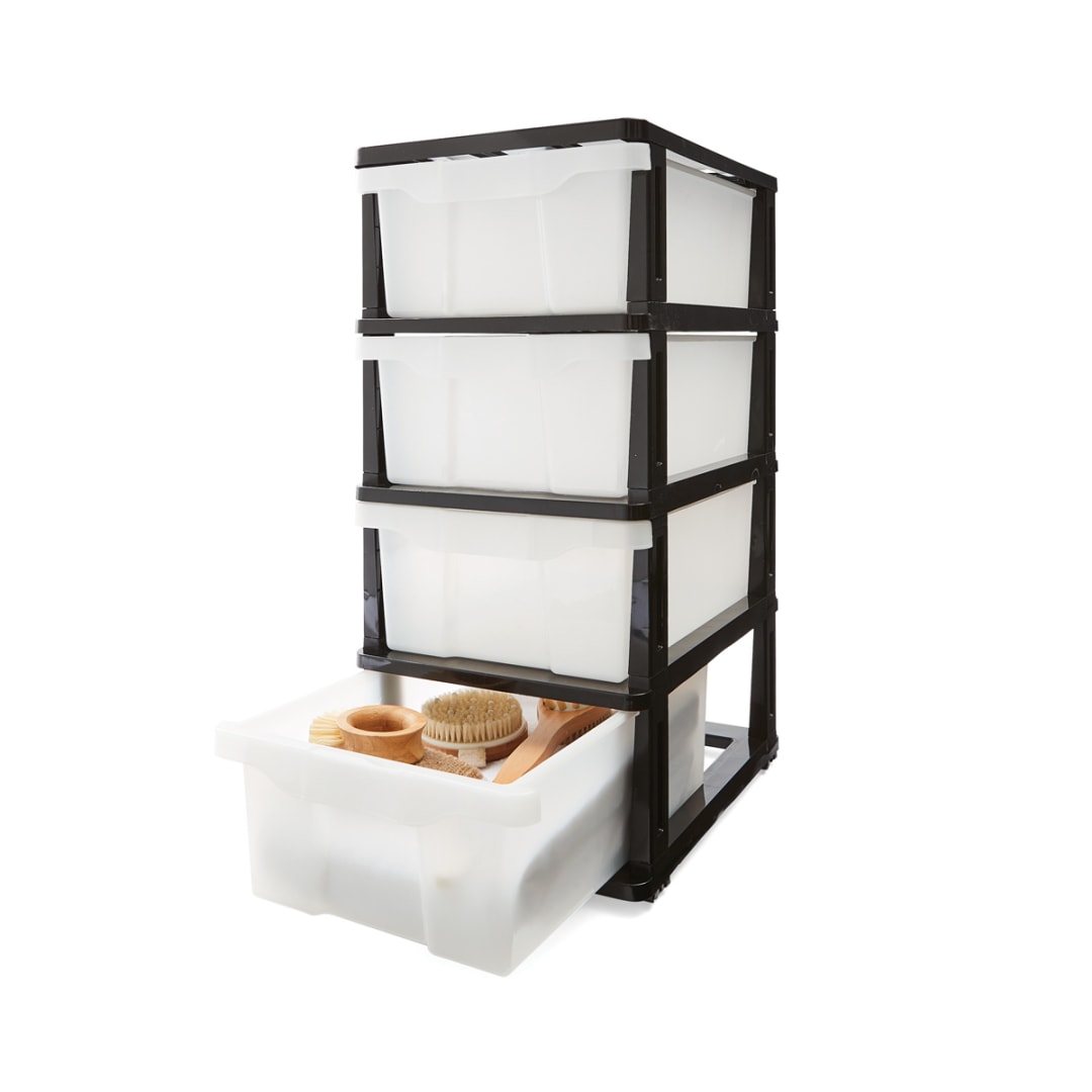 4 Drawer Storage Unit on Wheels Kmart